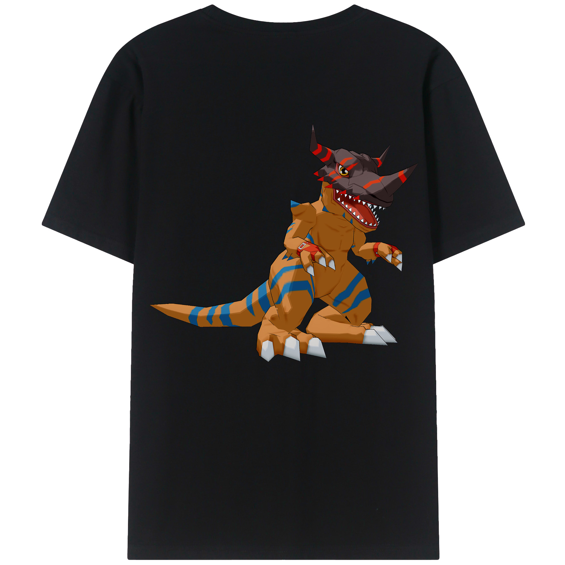 （画像用） Digimon デジタルモンスター/デジモン 綿100％半袖Tシャツ（背面プリント）