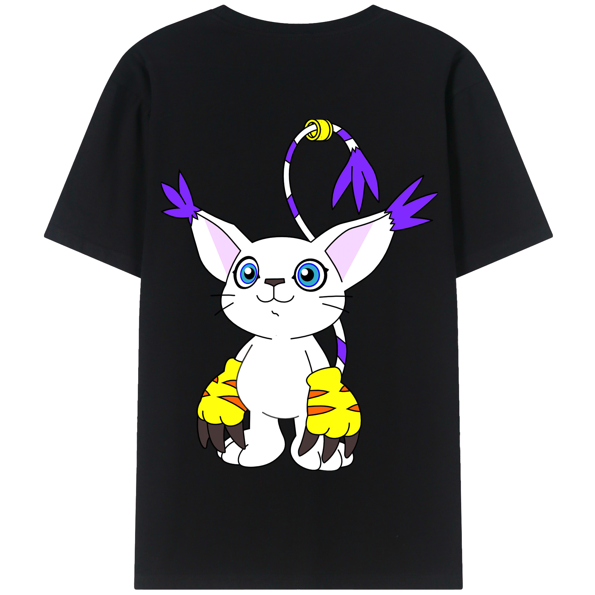 （画像用） Digimon デジタルモンスター/デジモン 綿100％半袖Tシャツ（背面プリント）