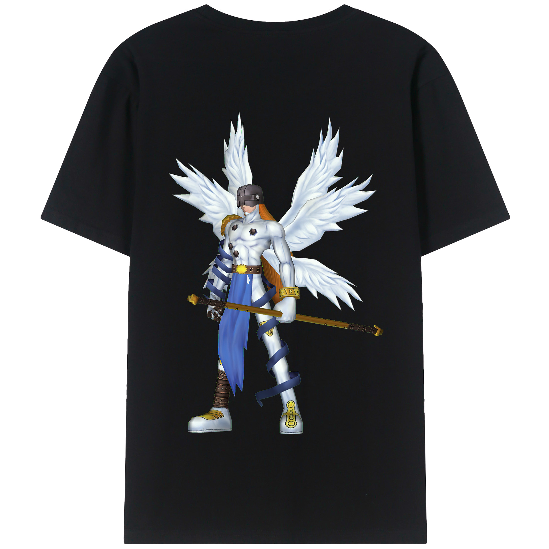 （画像用） Digimon デジタルモンスター/デジモン 綿100％半袖Tシャツ（背面プリント）