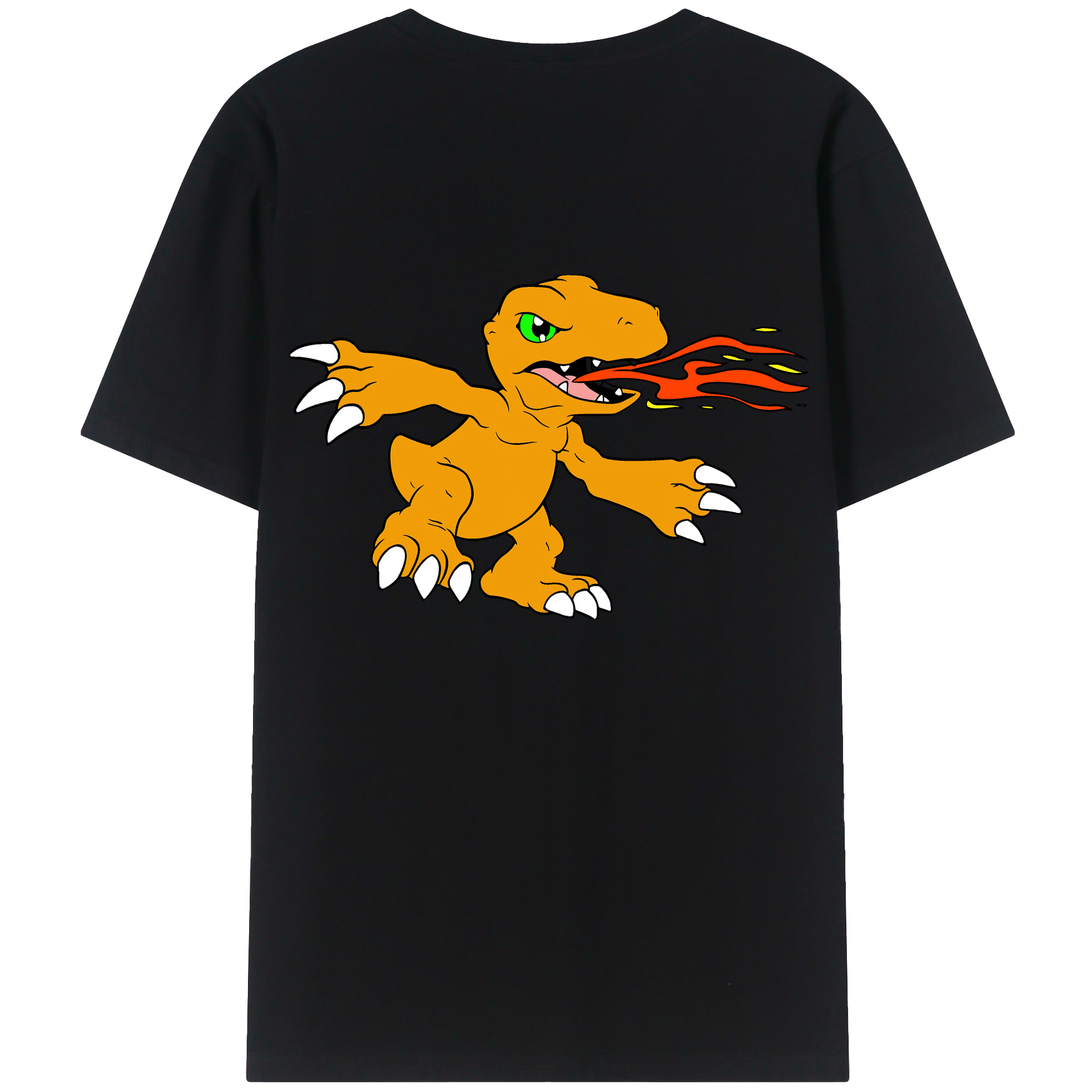 （画像用） Digimon デジタルモンスター/デジモン 綿100％半袖Tシャツ（背面プリント）