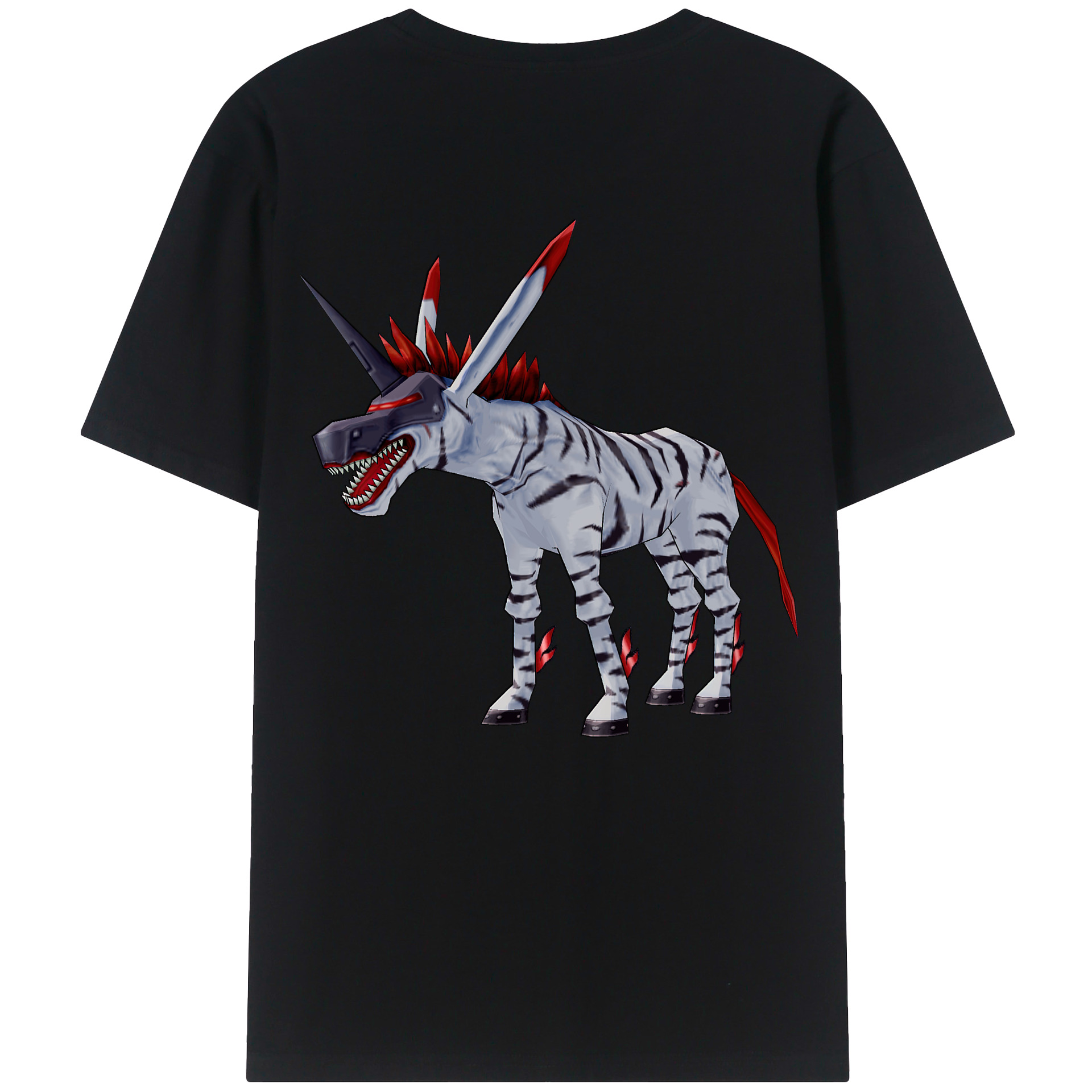 （画像用） Digimon デジタルモンスター/デジモン 綿100％半袖Tシャツ（背面プリント）