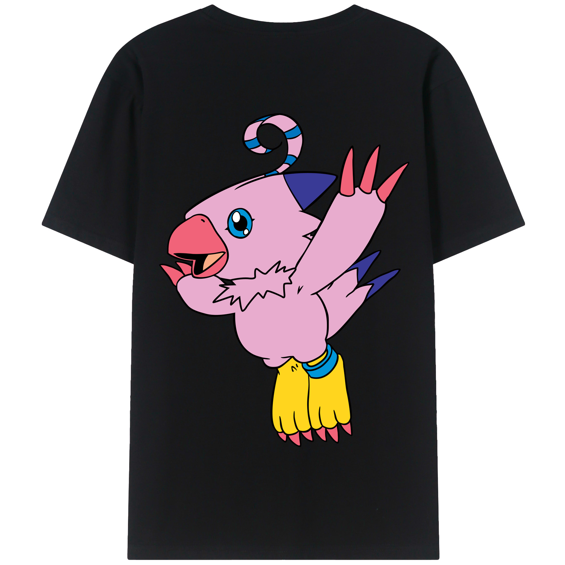 （画像用） Digimon デジタルモンスター/デジモン 綿100％半袖Tシャツ（背面プリント）