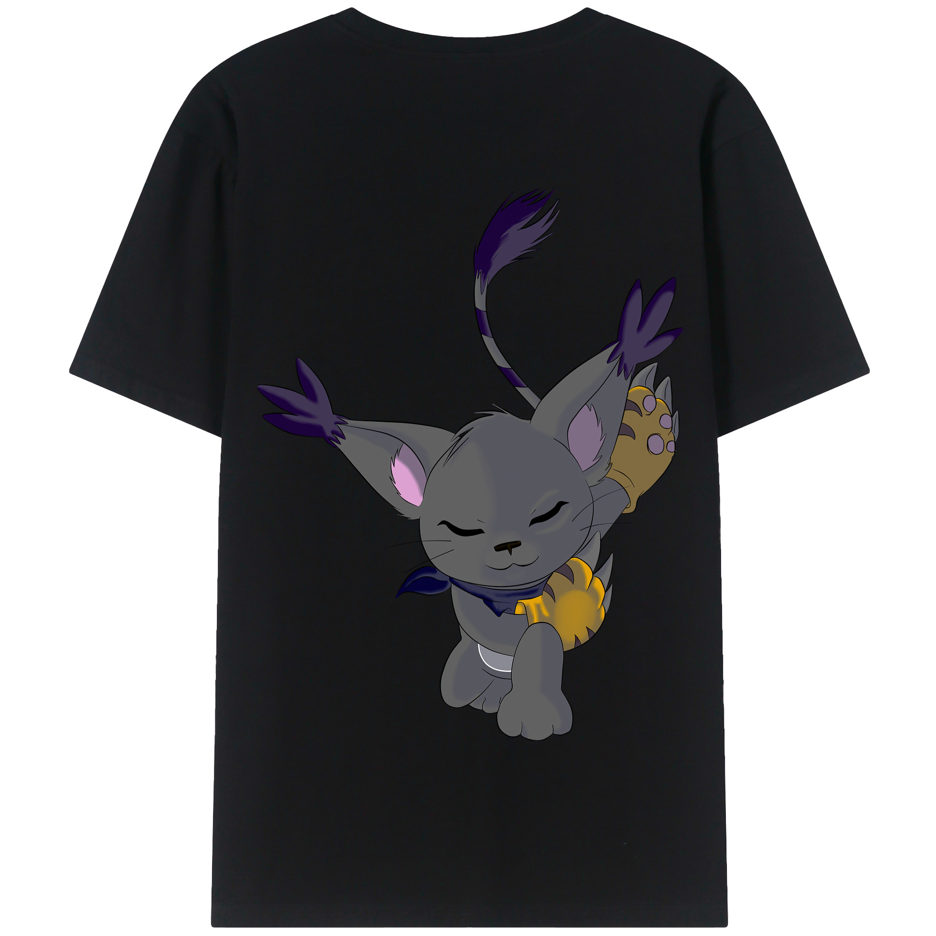 （画像用） Digimon デジタルモンスター/デジモン 綿100％半袖Tシャツ（背面プリント）