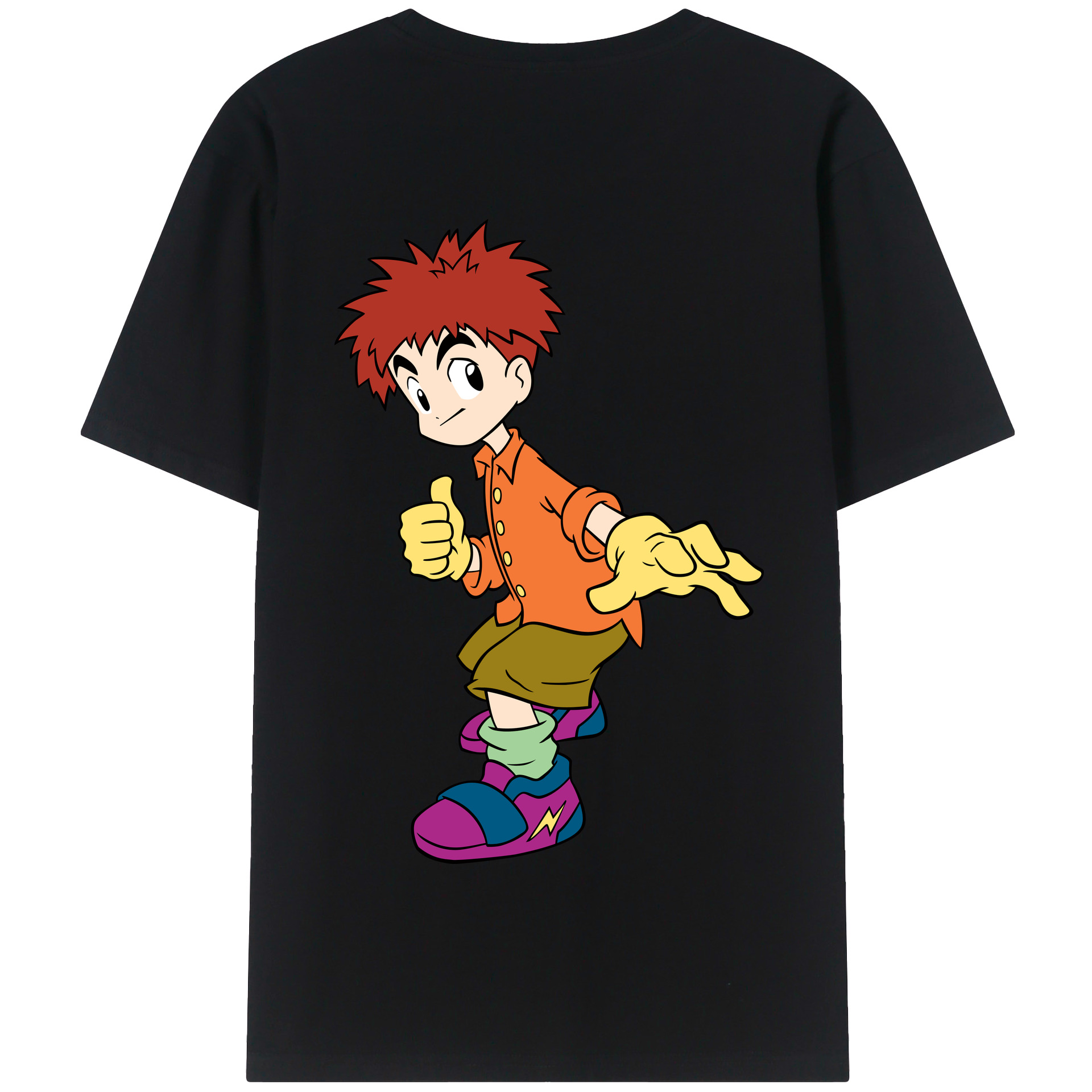 （画像用） Digimon デジタルモンスター/デジモン 綿100％半袖Tシャツ（背面プリント）