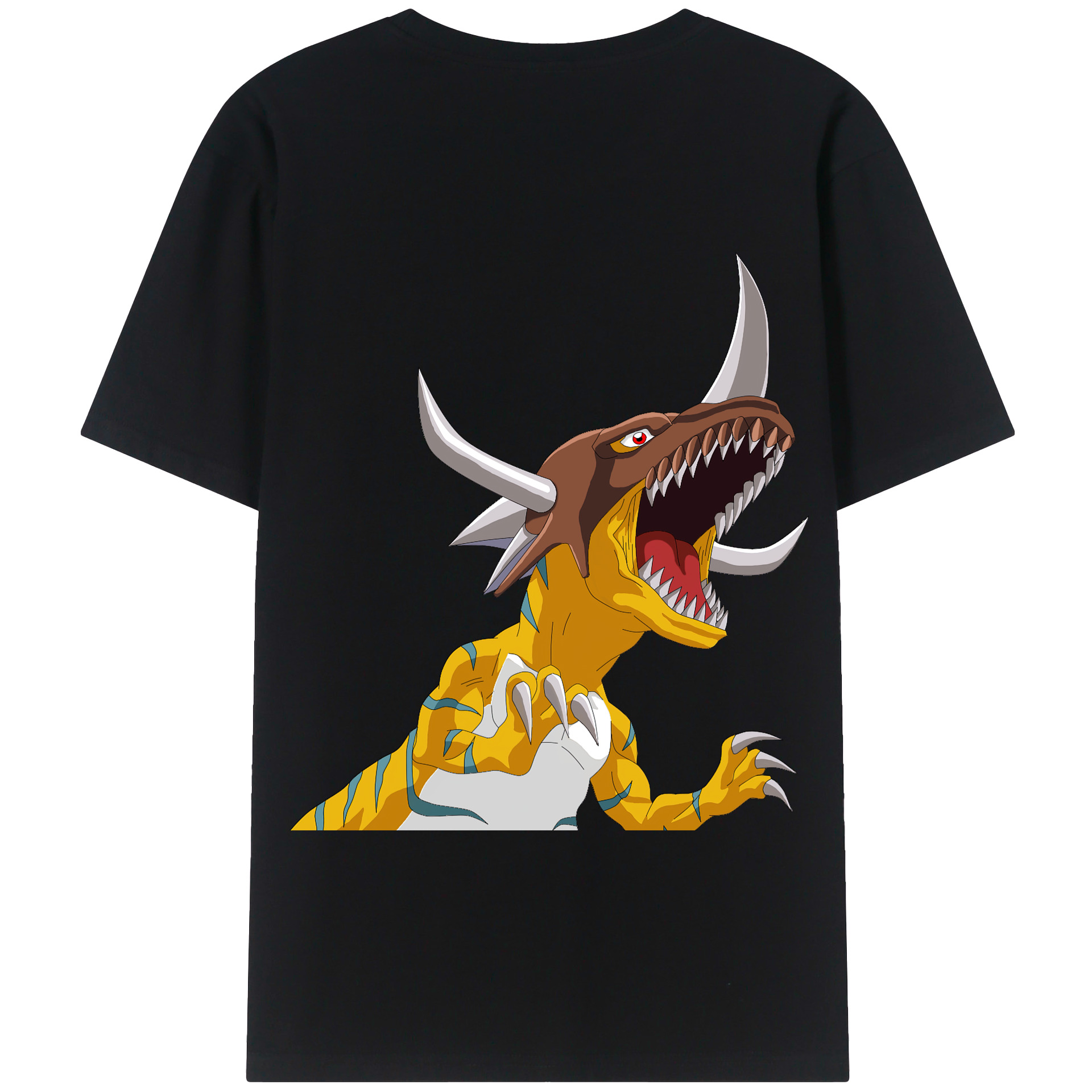 （画像用） Digimon デジタルモンスター/デジモン 綿100％半袖Tシャツ（背面プリント）