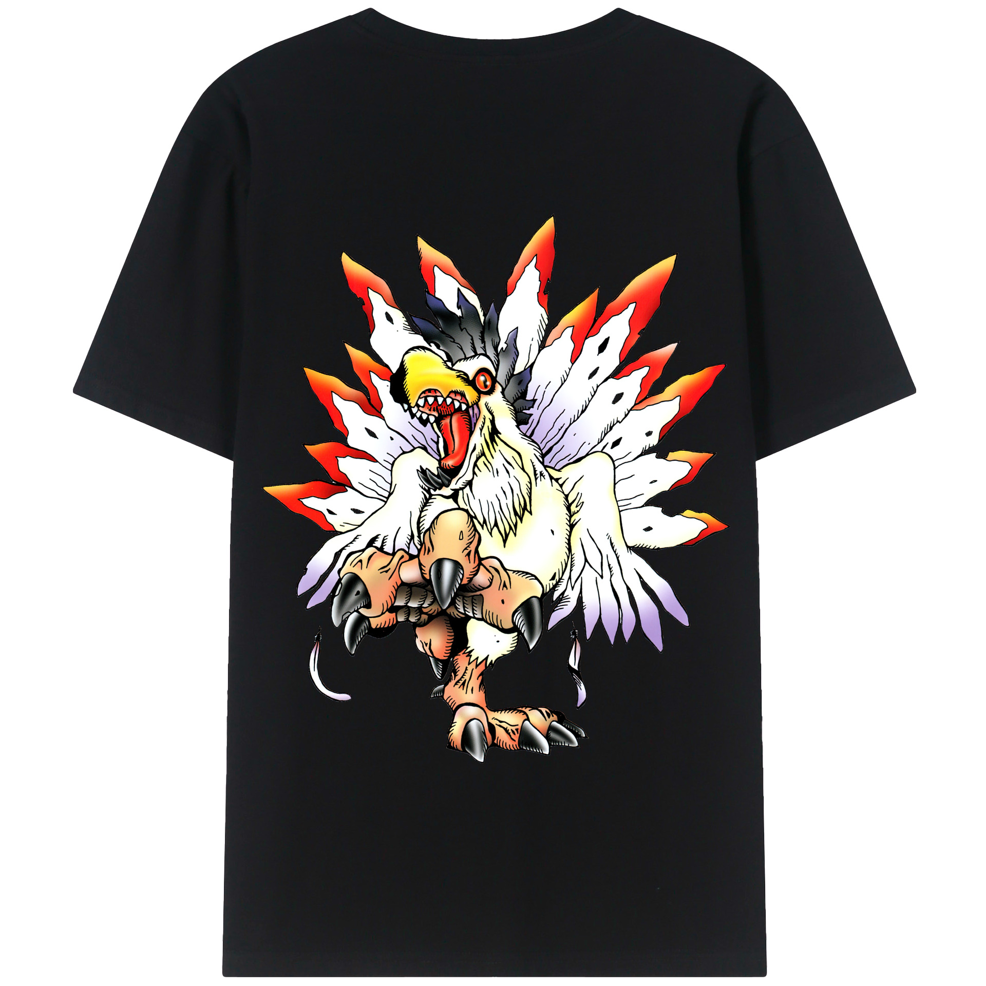 （画像用） Digimon デジタルモンスター/デジモン 綿100％半袖Tシャツ（背面プリント）