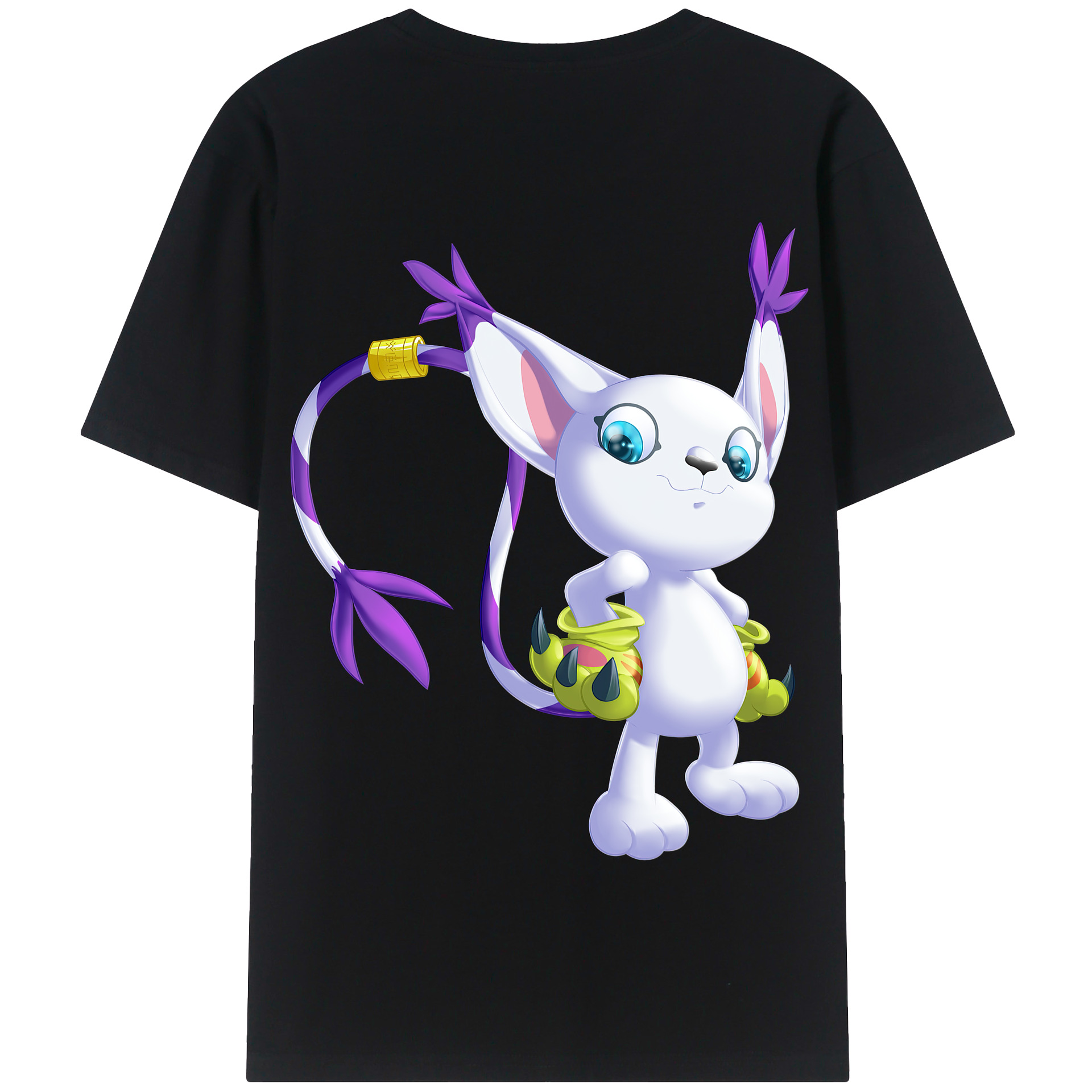 （画像用） Digimon デジタルモンスター/デジモン 綿100％半袖Tシャツ（背面プリント）