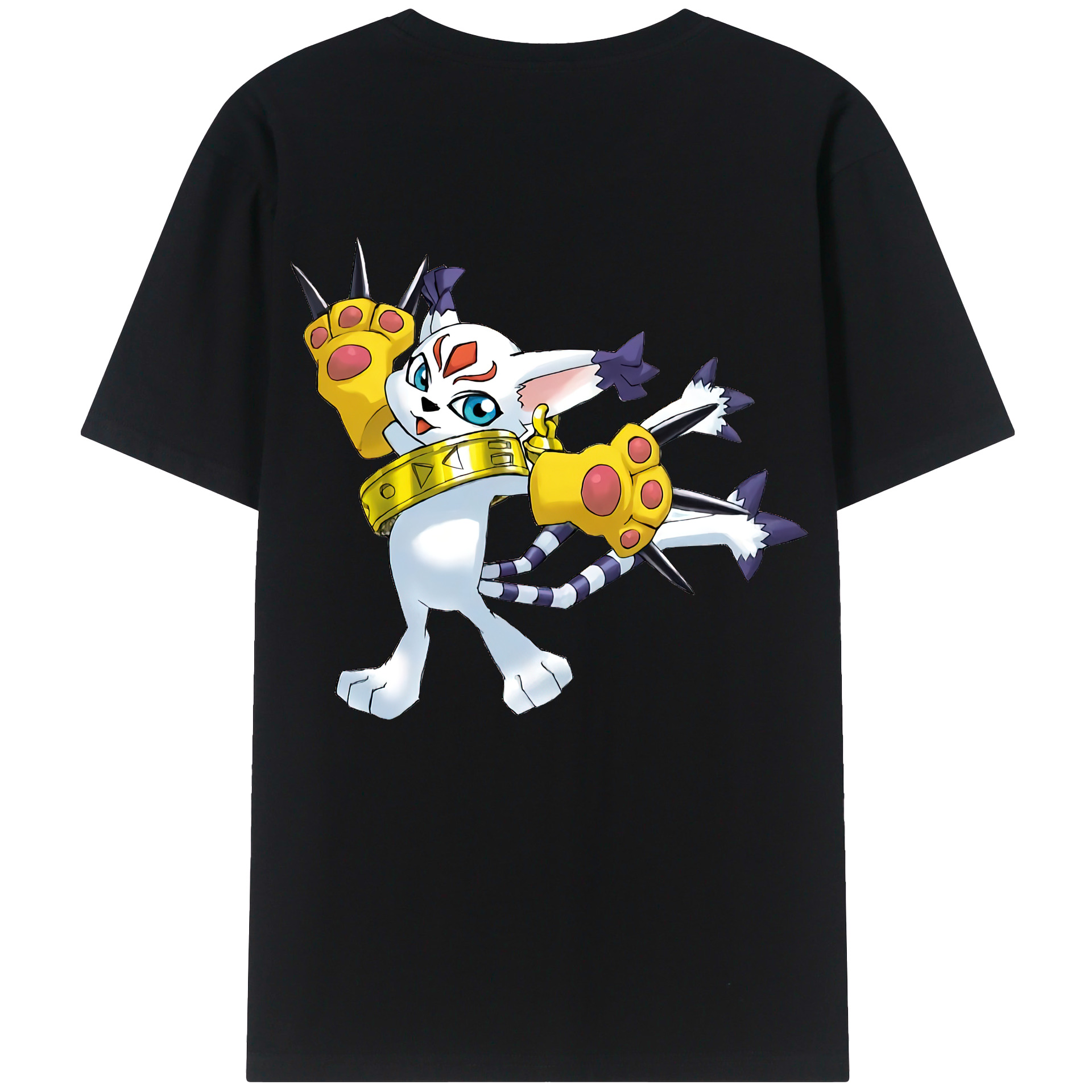 （画像用） Digimon デジタルモンスター/デジモン 綿100％半袖Tシャツ（背面プリント）