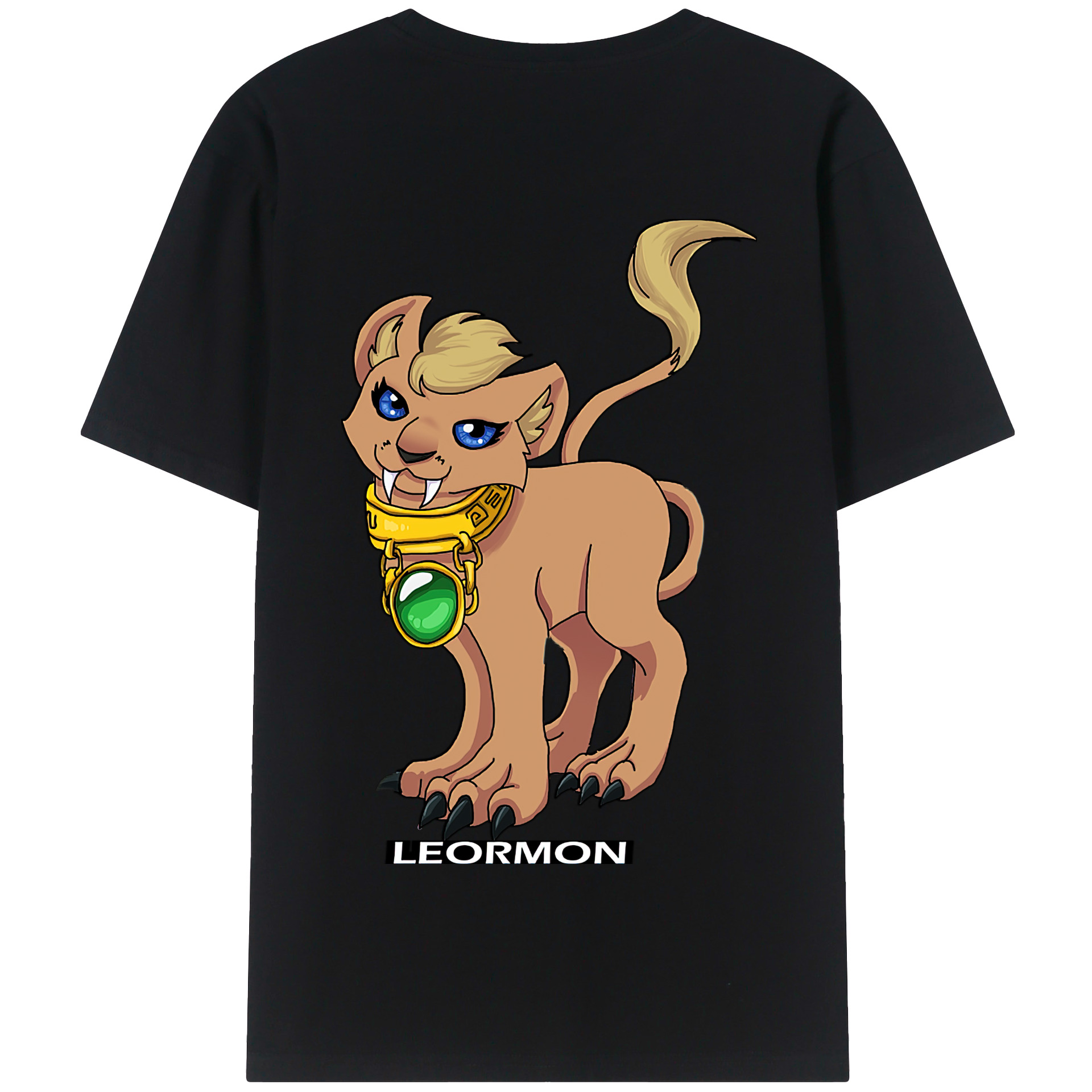 （画像用） Digimon デジタルモンスター/デジモン 綿100％半袖Tシャツ（背面プリント）