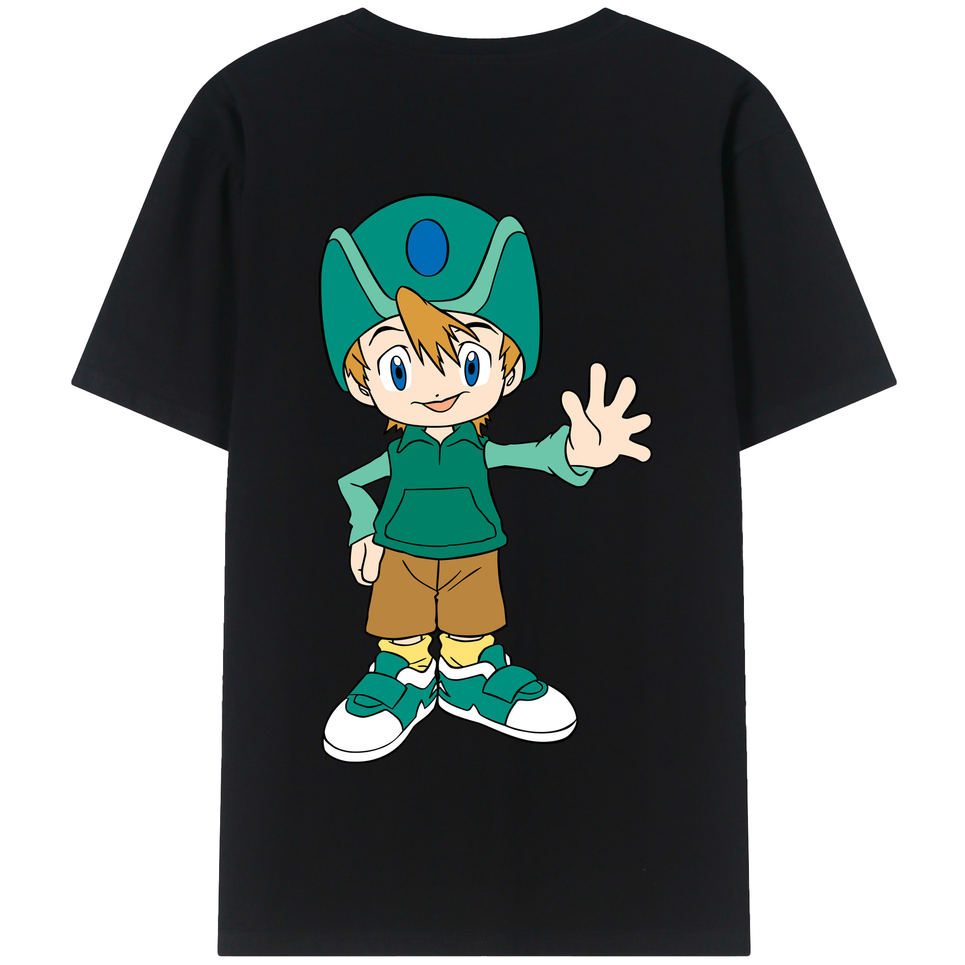 （画像用） Digimon デジタルモンスター/デジモン 綿100％半袖Tシャツ（背面プリント）
