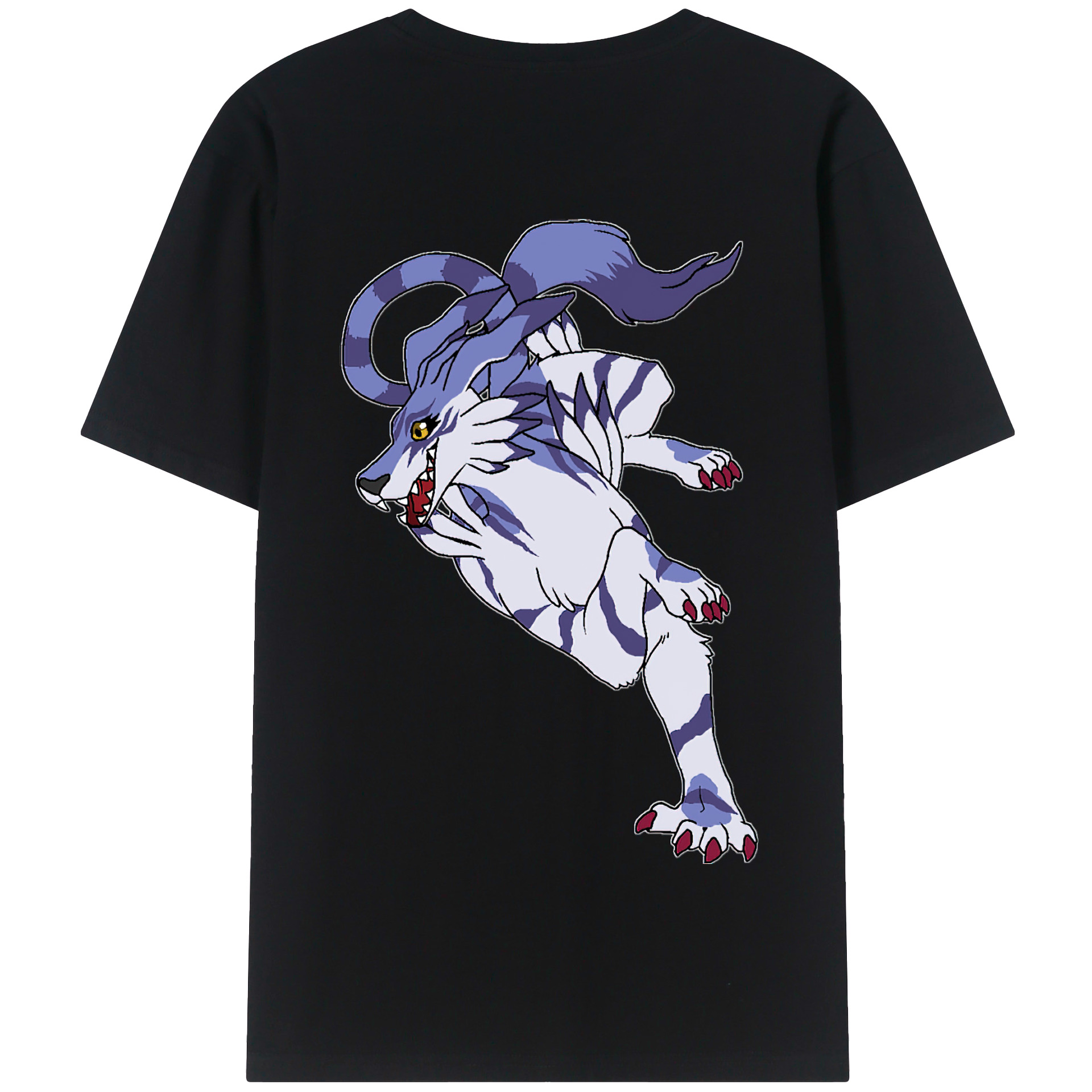 （画像用） Digimon デジタルモンスター/デジモン 綿100％半袖Tシャツ（背面プリント）