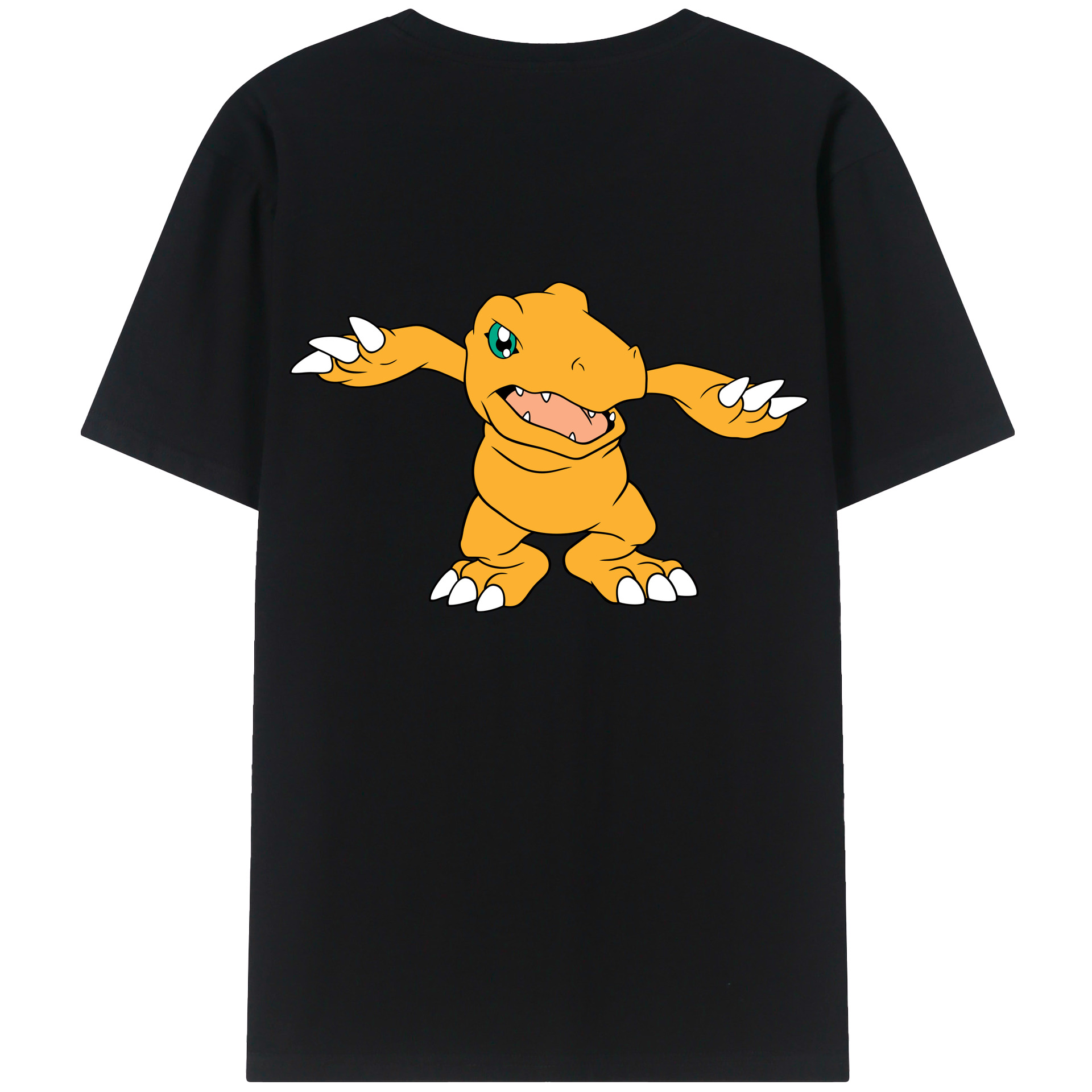 （画像用） Digimon デジタルモンスター/デジモン 綿100％半袖Tシャツ（背面プリント）