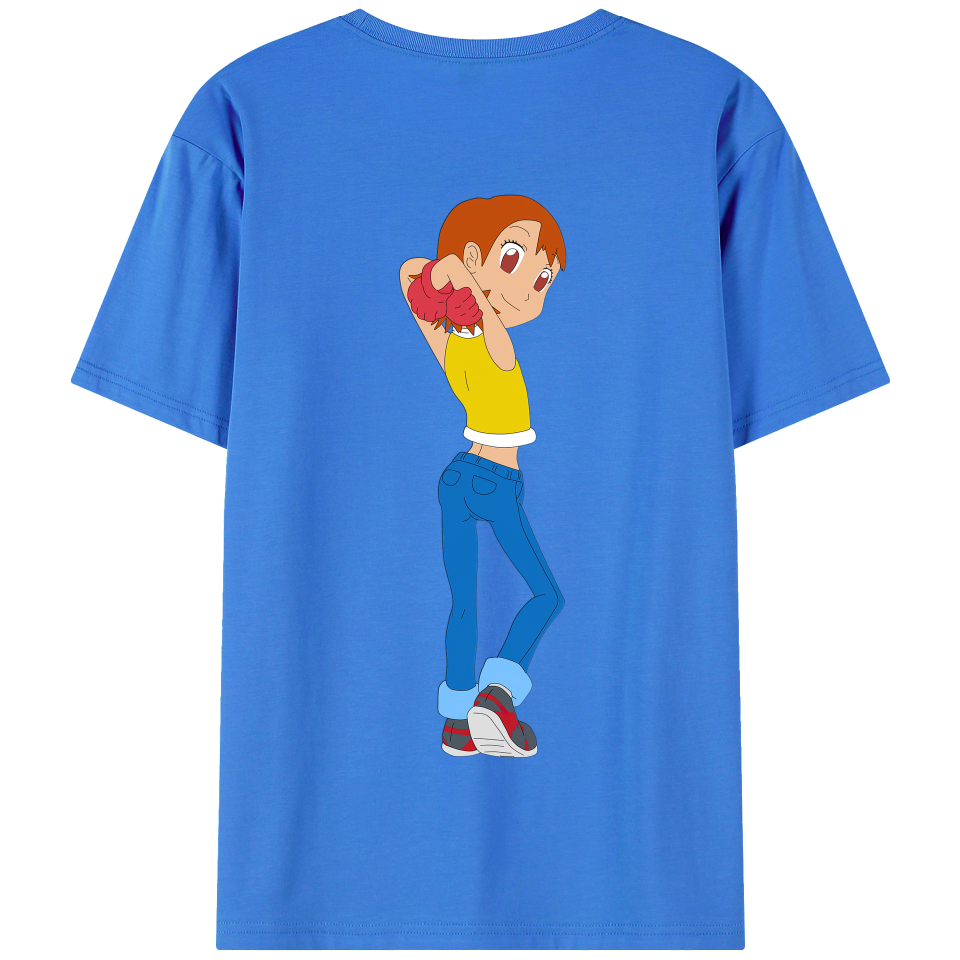 （画像用） Digimon デジタルモンスター/デジモン 綿100％半袖Tシャツ（背面プリント）