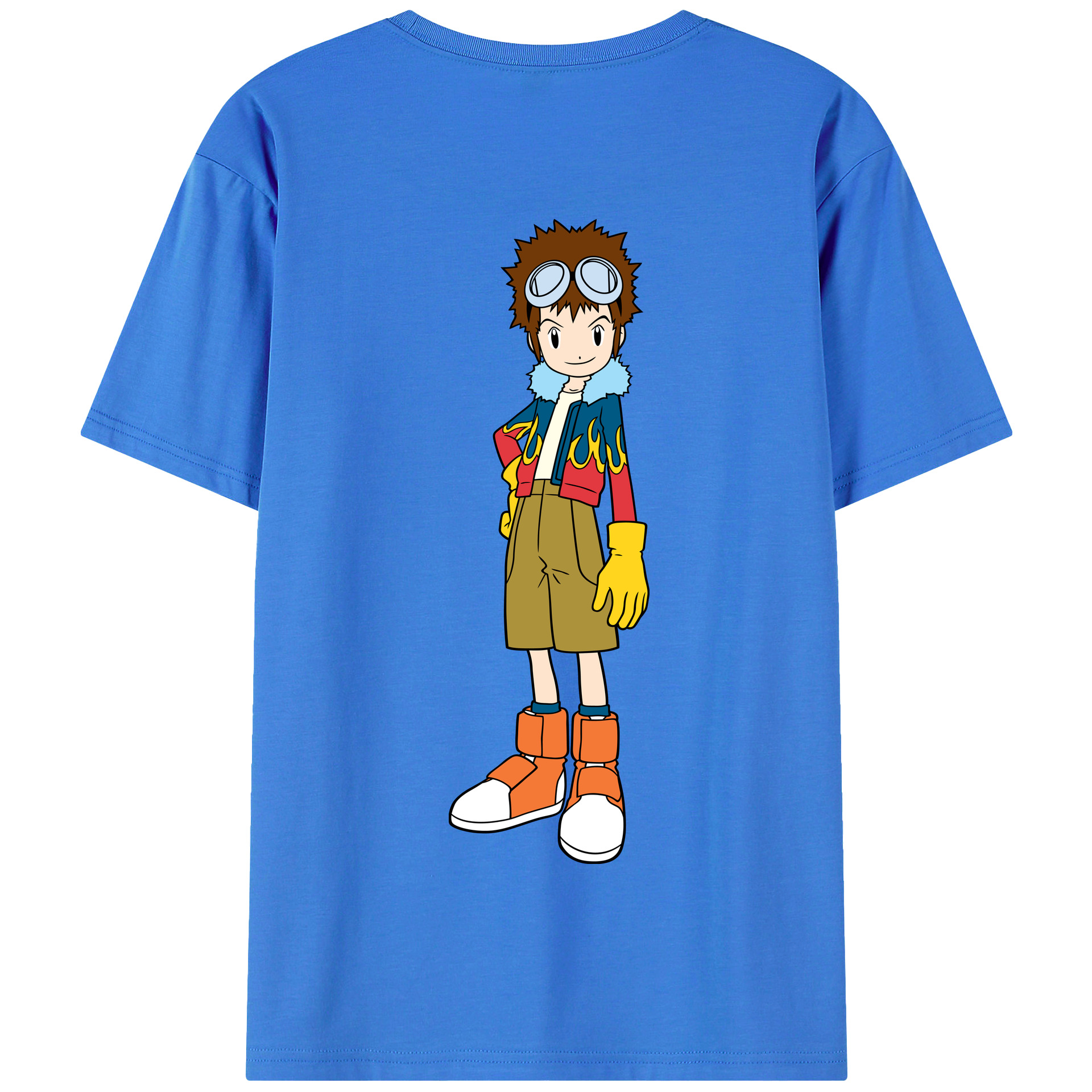 （画像用） Digimon デジタルモンスター/デジモン 綿100％半袖Tシャツ（背面プリント）