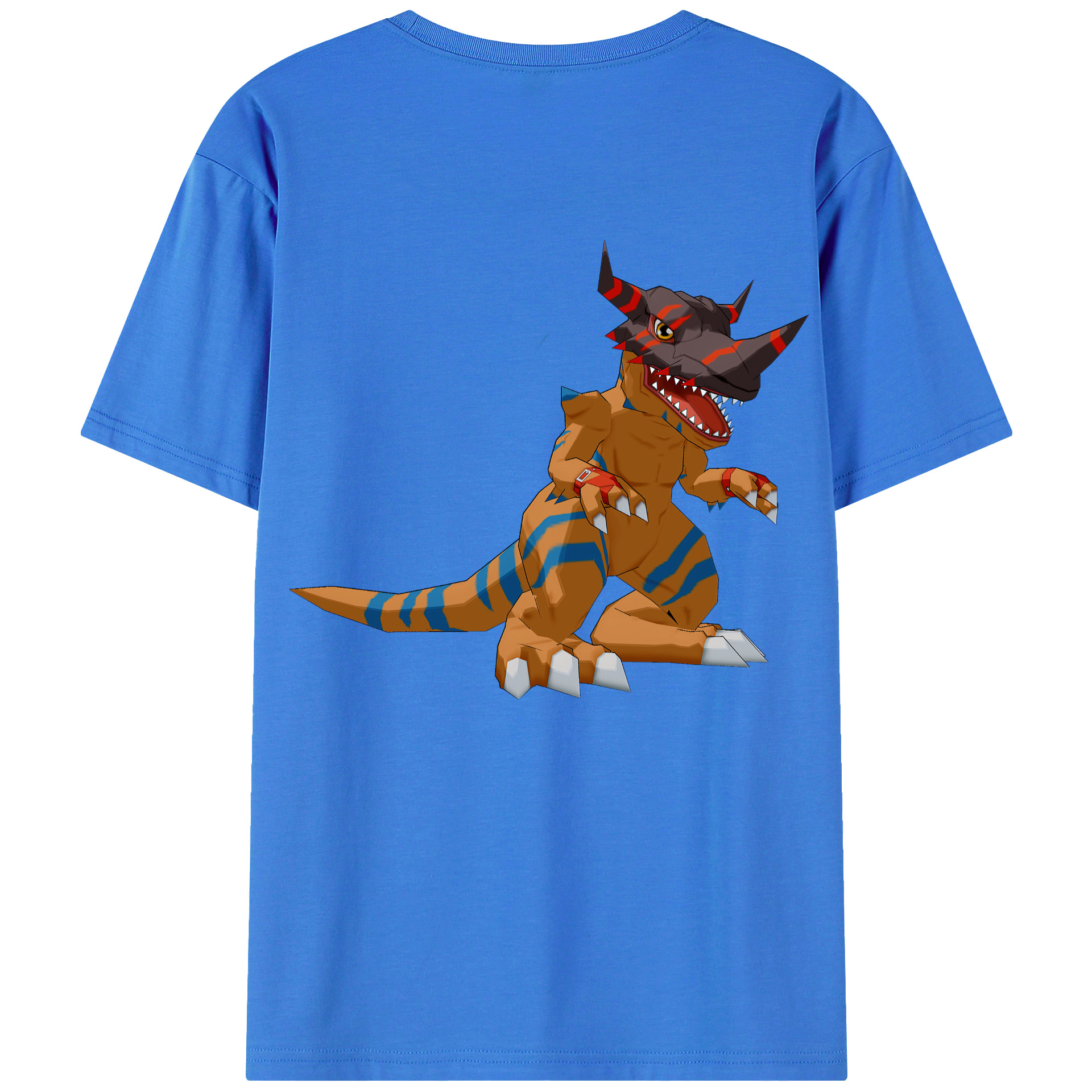 （画像用） Digimon デジタルモンスター/デジモン 綿100％半袖Tシャツ（背面プリント）