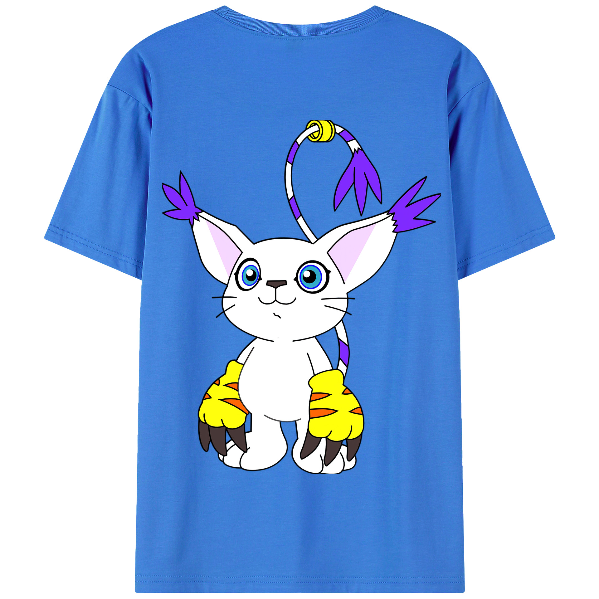 （画像用） Digimon デジタルモンスター/デジモン 綿100％半袖Tシャツ（背面プリント）