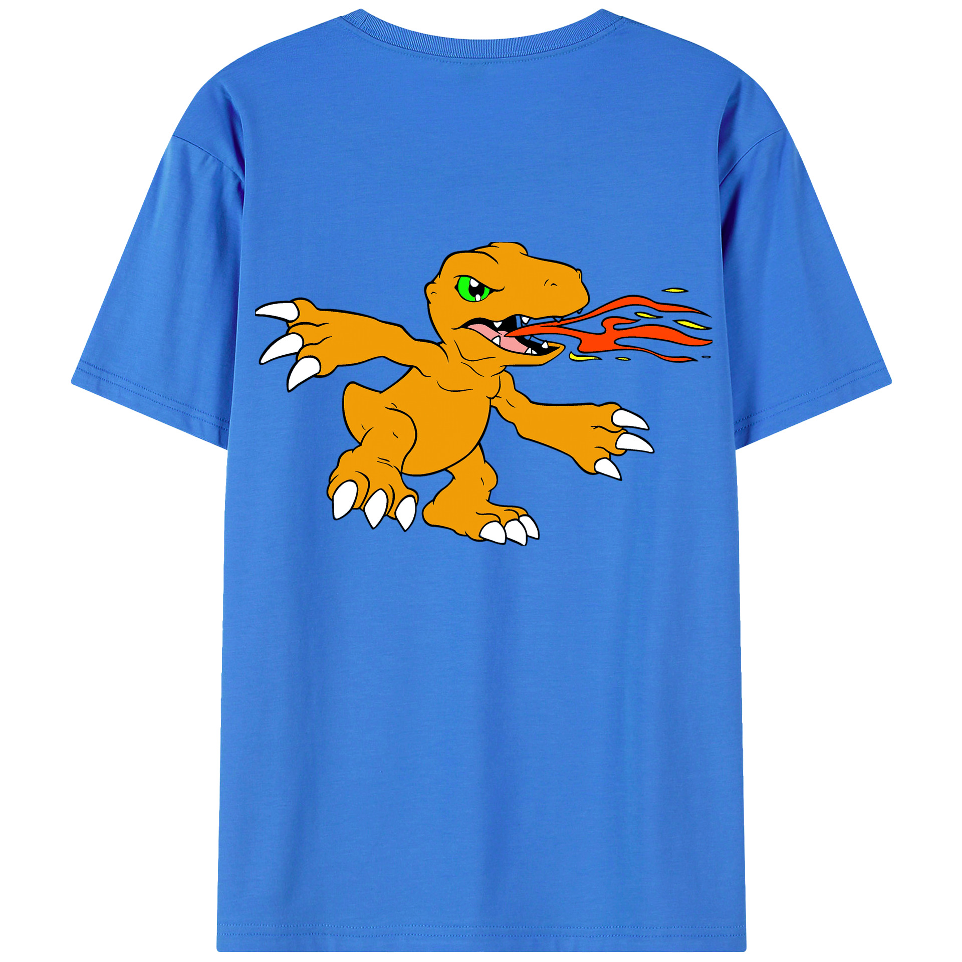 （画像用） Digimon デジタルモンスター/デジモン 綿100％半袖Tシャツ（背面プリント）