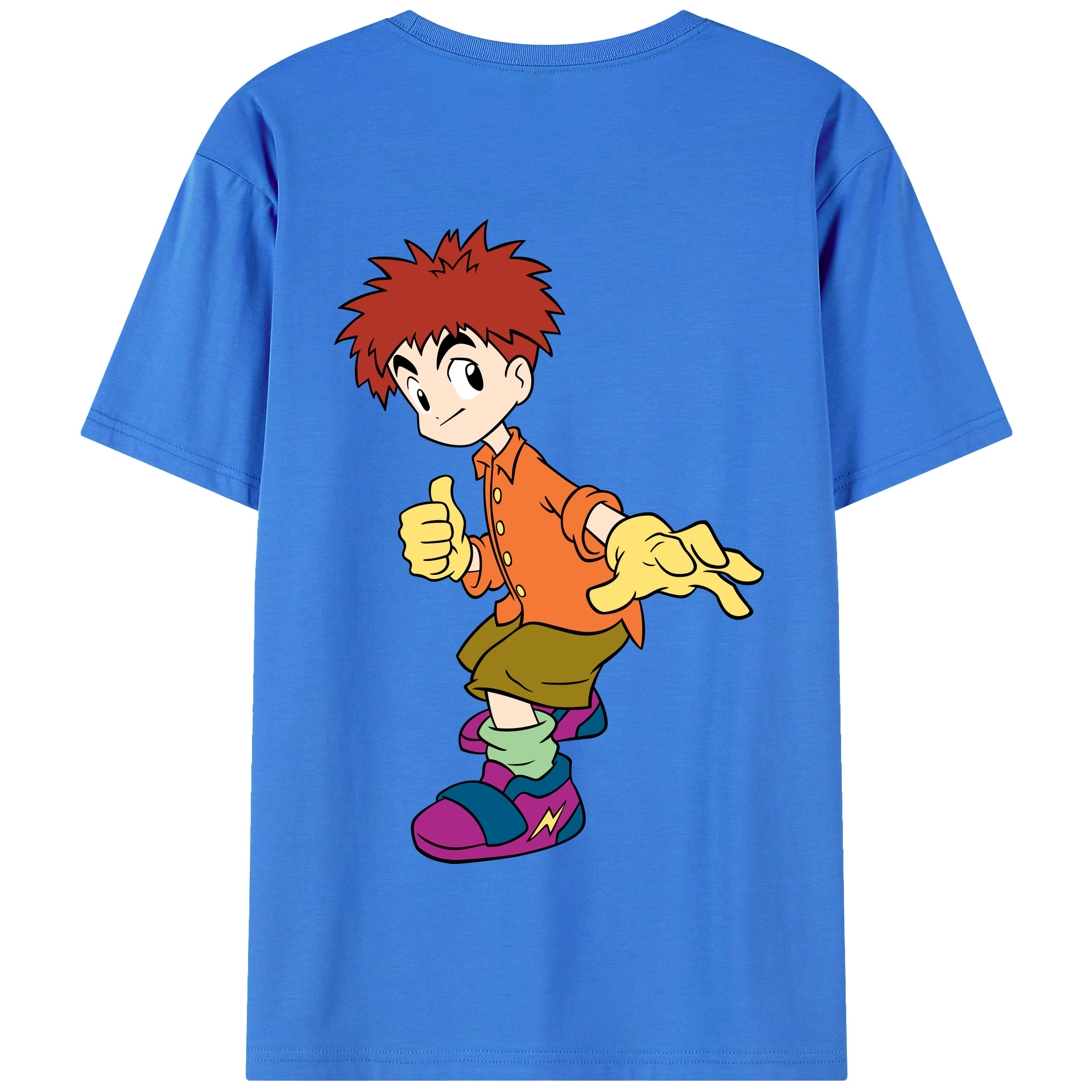 （画像用） Digimon デジタルモンスター/デジモン 綿100％半袖Tシャツ（背面プリント）