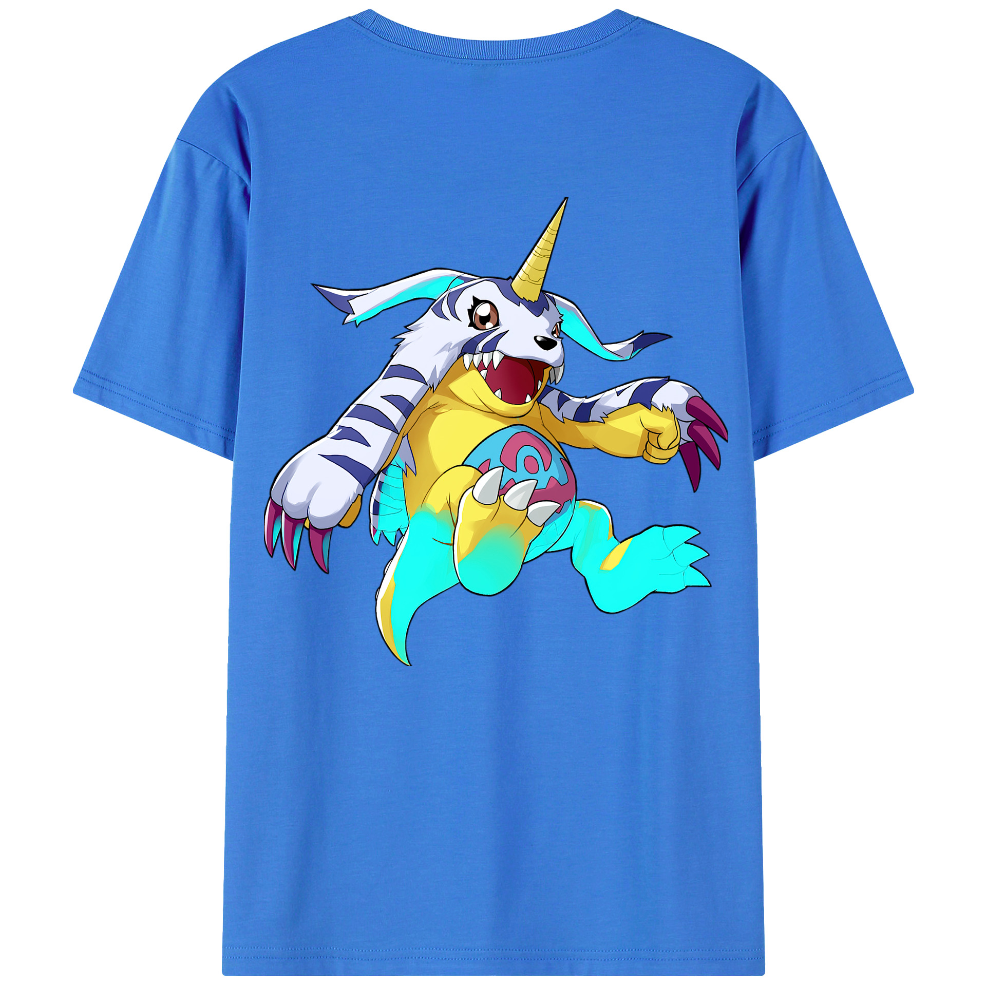 （画像用） Digimon デジタルモンスター/デジモン 綿100％半袖Tシャツ（背面プリント）