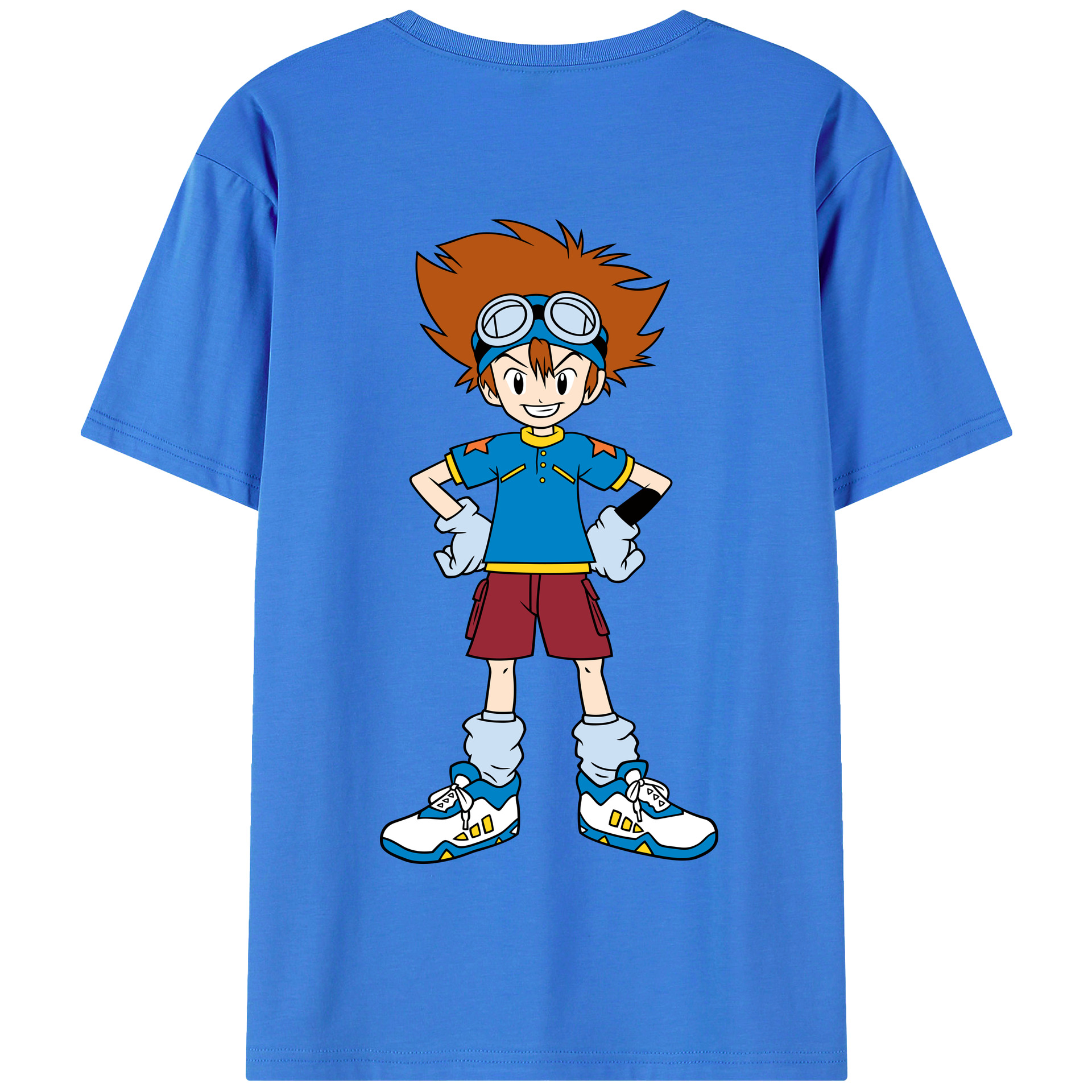 （画像用） Digimon デジタルモンスター/デジモン 綿100％半袖Tシャツ（背面プリント）