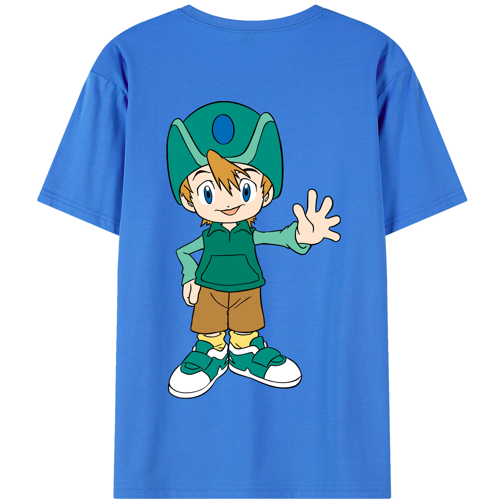 （画像用） Digimon デジタルモンスター/デジモン 綿100％半袖Tシャツ（背面プリント）