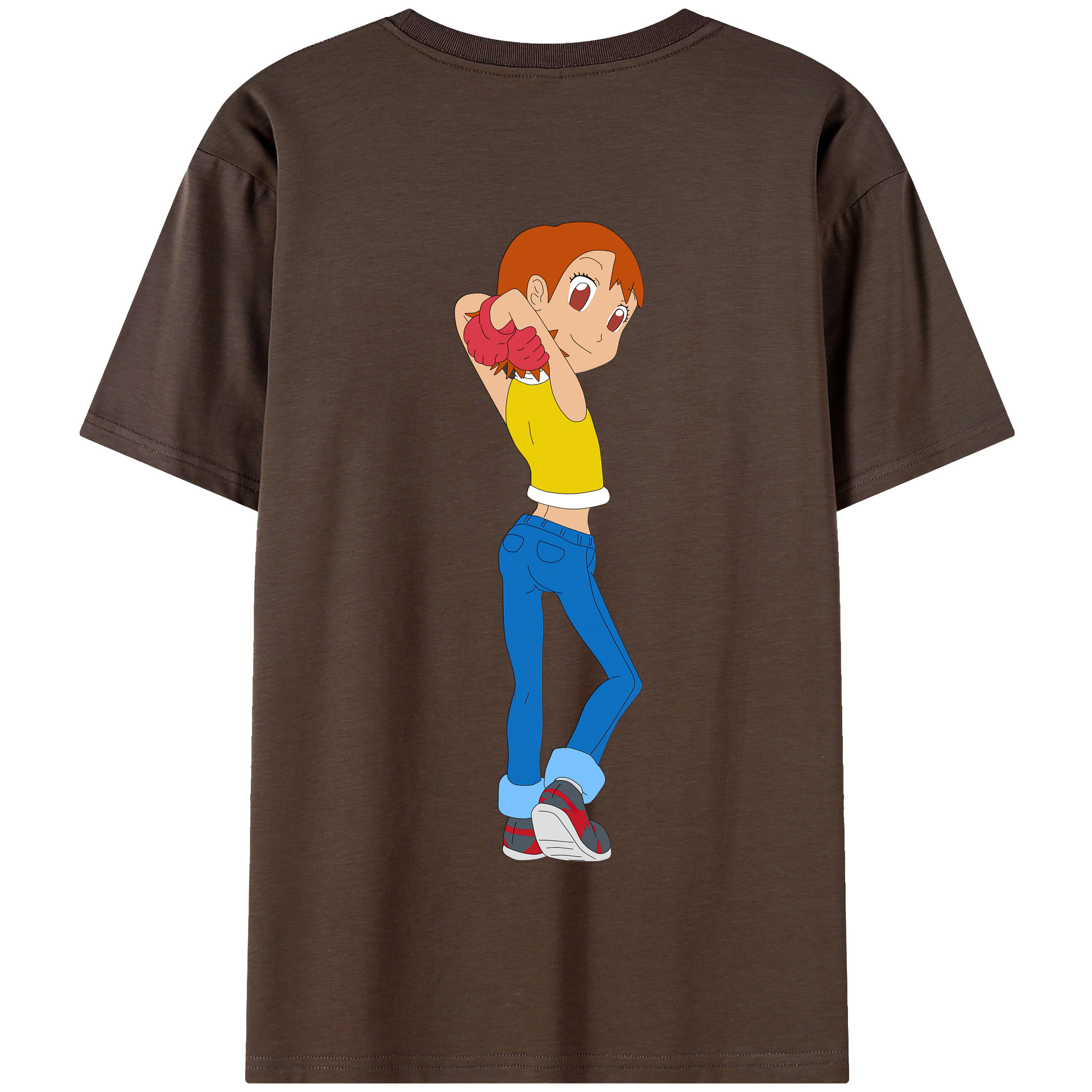 （画像用） Digimon デジタルモンスター/デジモン 綿100％半袖Tシャツ（背面プリント）