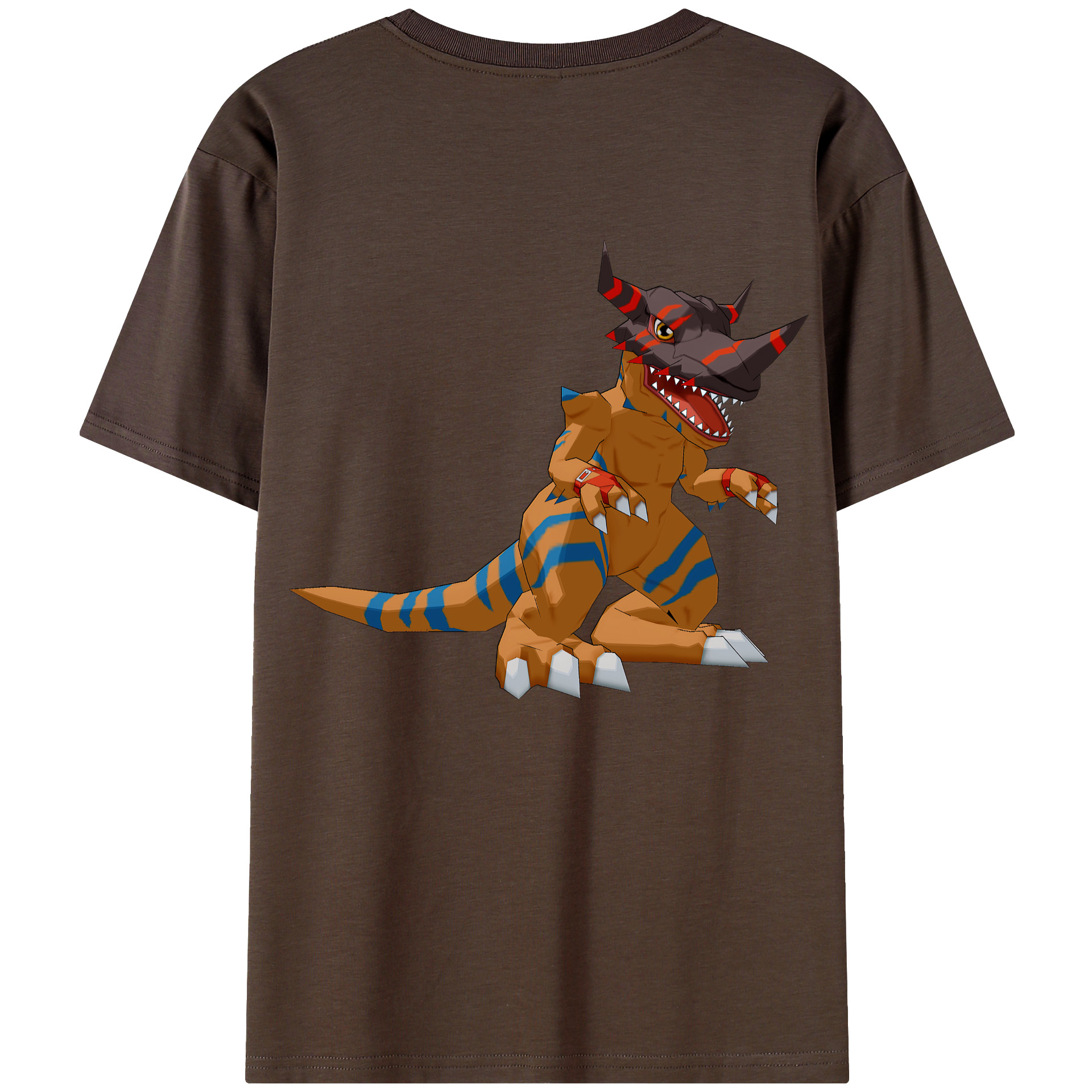 （画像用） Digimon デジタルモンスター/デジモン 綿100％半袖Tシャツ（背面プリント）