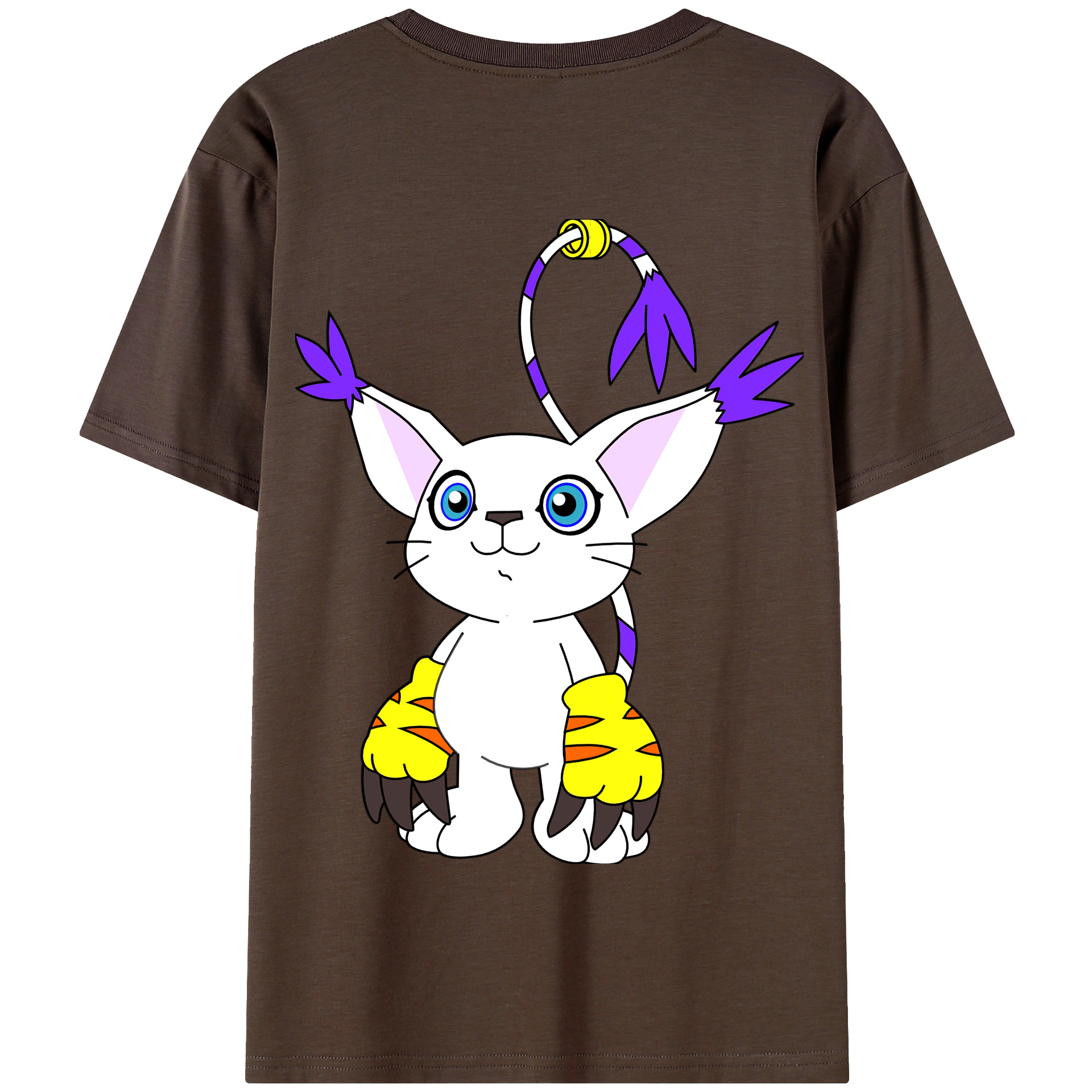 （画像用） Digimon デジタルモンスター/デジモン 綿100％半袖Tシャツ（背面プリント）