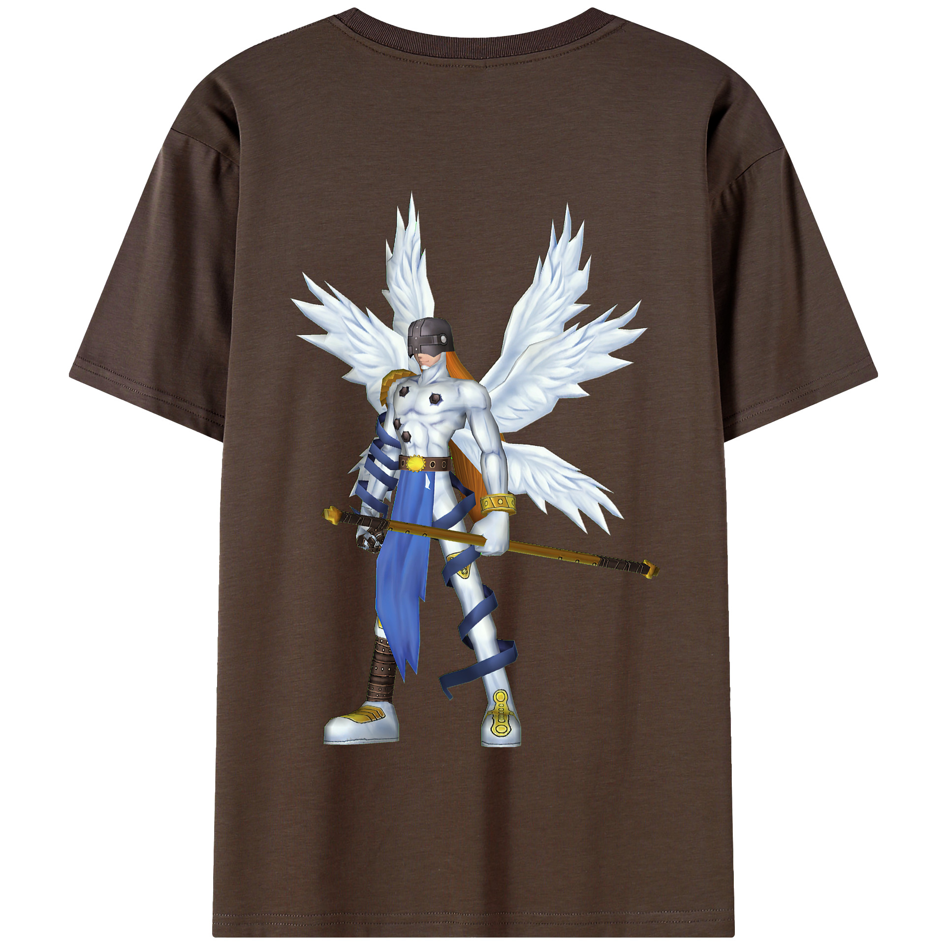 （画像用） Digimon デジタルモンスター/デジモン 綿100％半袖Tシャツ（背面プリント）