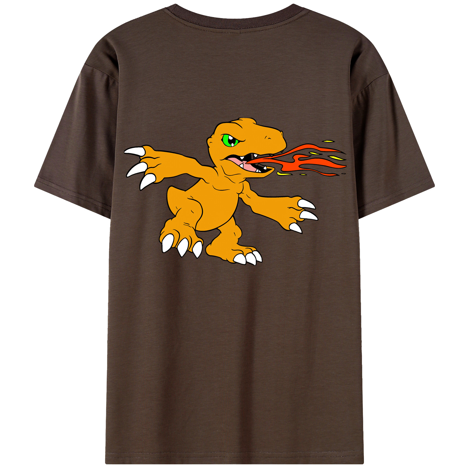 （画像用） Digimon デジタルモンスター/デジモン 綿100％半袖Tシャツ（背面プリント）