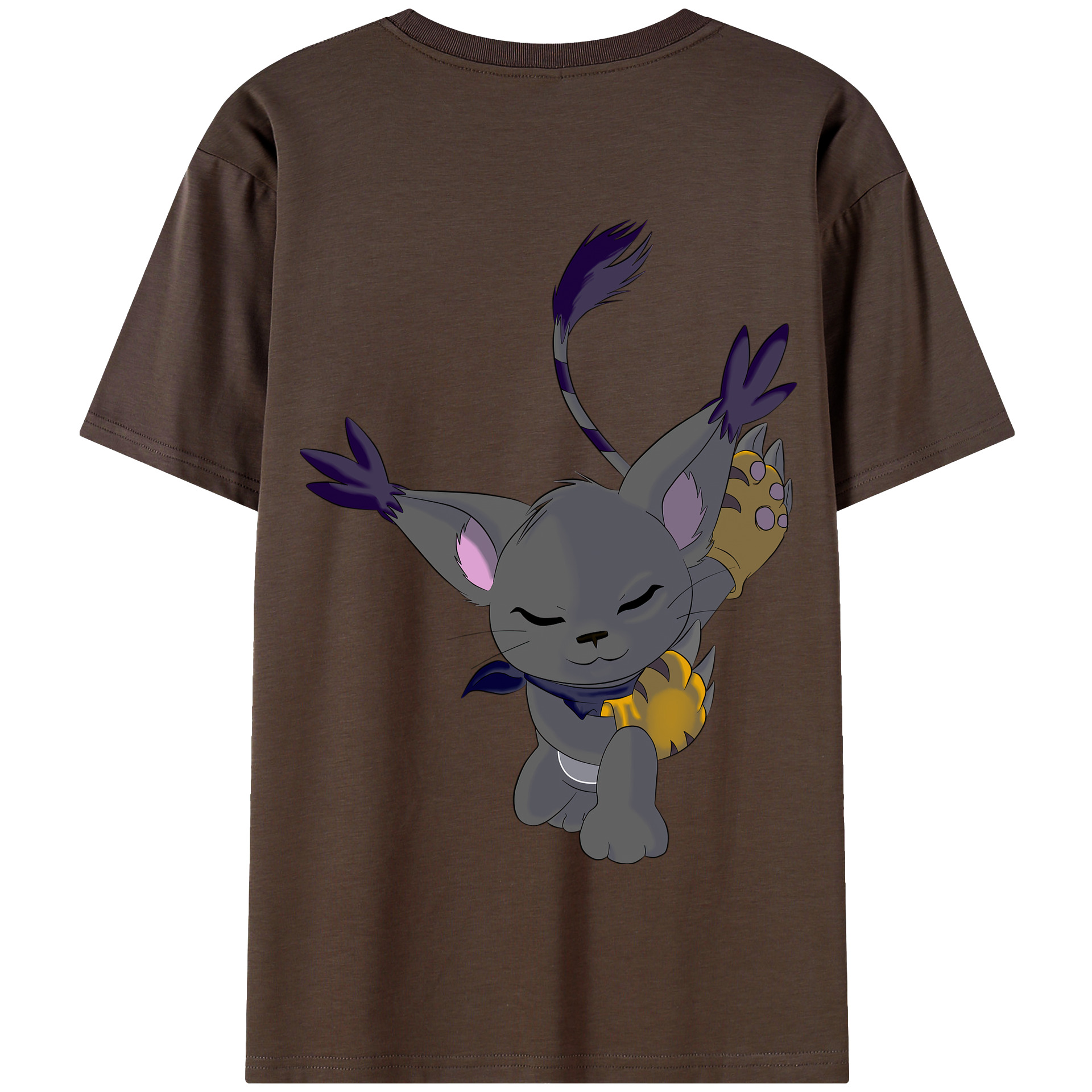 （画像用） Digimon デジタルモンスター/デジモン 綿100％半袖Tシャツ（背面プリント）