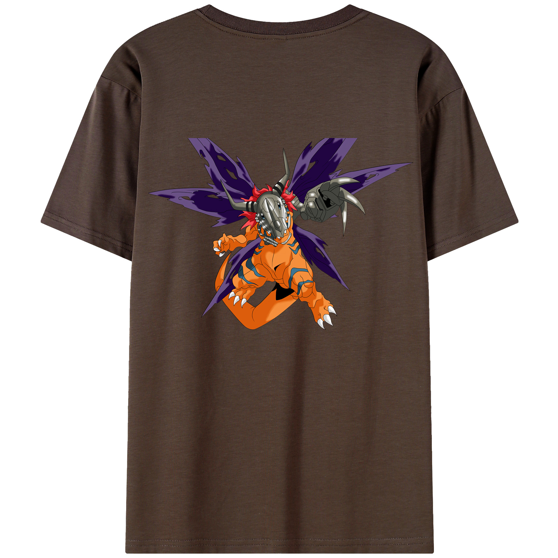 （画像用） Digimon デジタルモンスター/デジモン 綿100％半袖Tシャツ（背面プリント）
