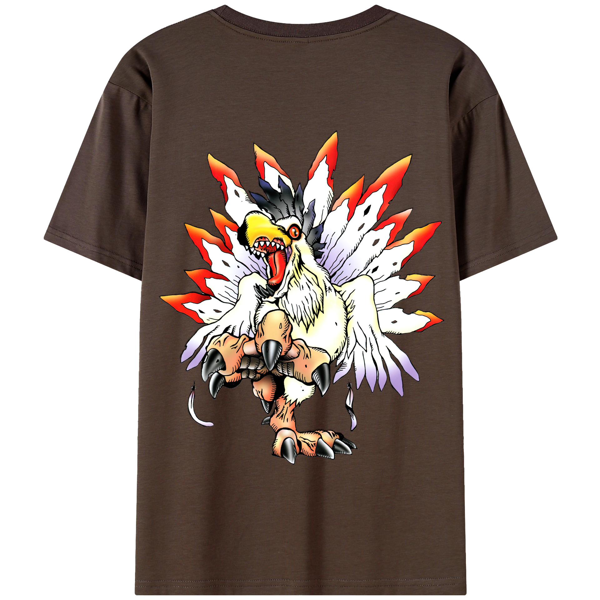 （画像用） Digimon デジタルモンスター/デジモン 綿100％半袖Tシャツ（背面プリント）