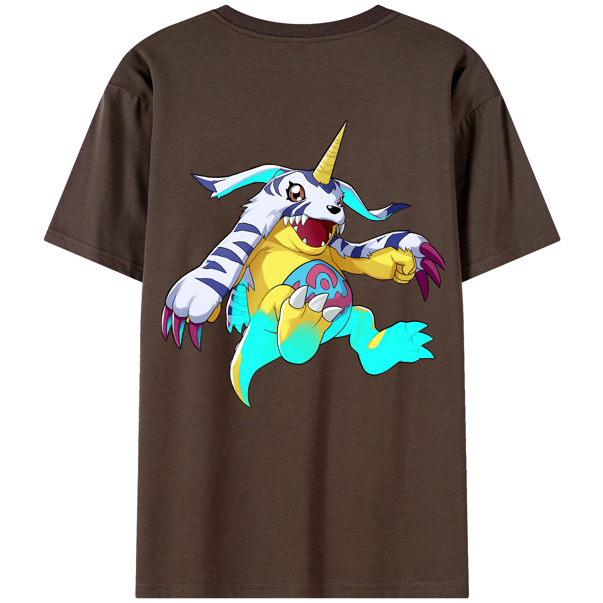 （画像用） Digimon デジタルモンスター/デジモン 綿100％半袖Tシャツ（背面プリント）