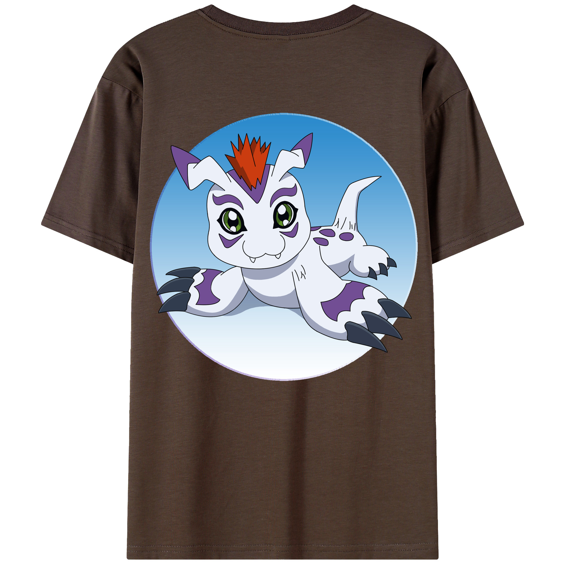 （画像用） Digimon デジタルモンスター/デジモン 綿100％半袖Tシャツ（背面プリント）