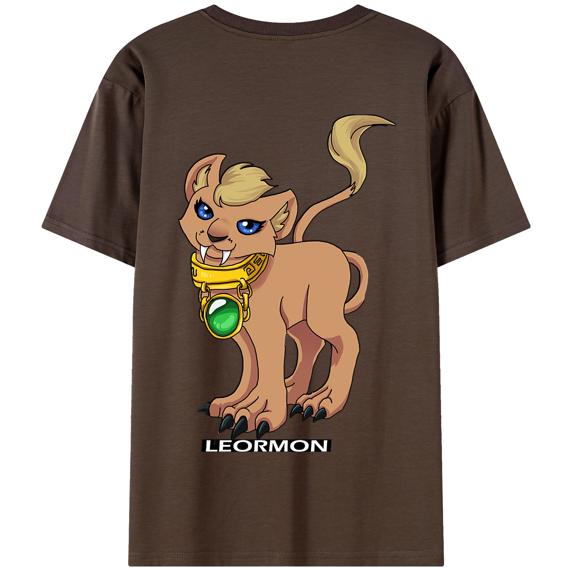 （画像用） Digimon デジタルモンスター/デジモン 綿100％半袖Tシャツ（背面プリント）