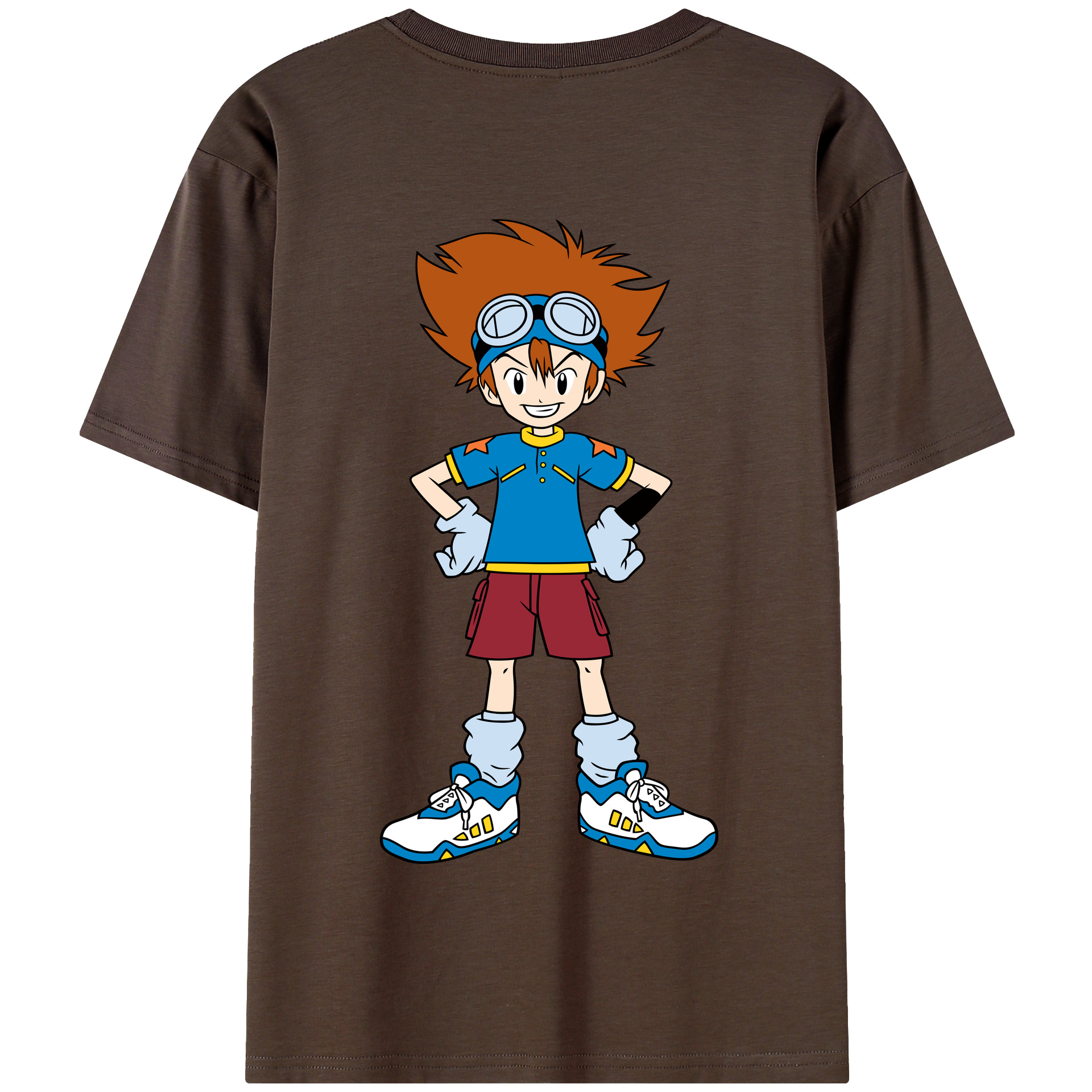 （画像用） Digimon デジタルモンスター/デジモン 綿100％半袖Tシャツ（背面プリント）
