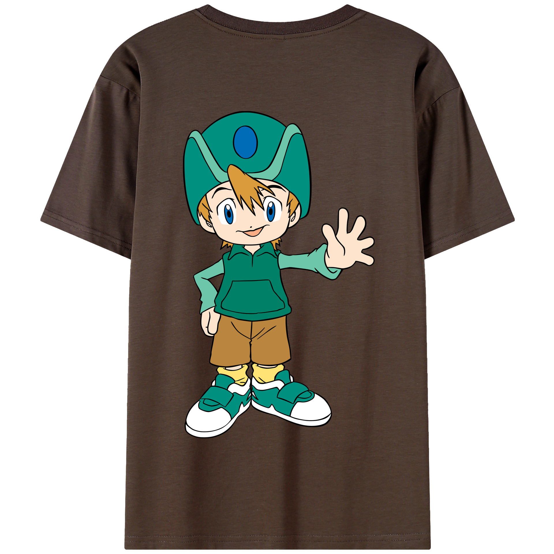 （画像用） Digimon デジタルモンスター/デジモン 綿100％半袖Tシャツ（背面プリント）