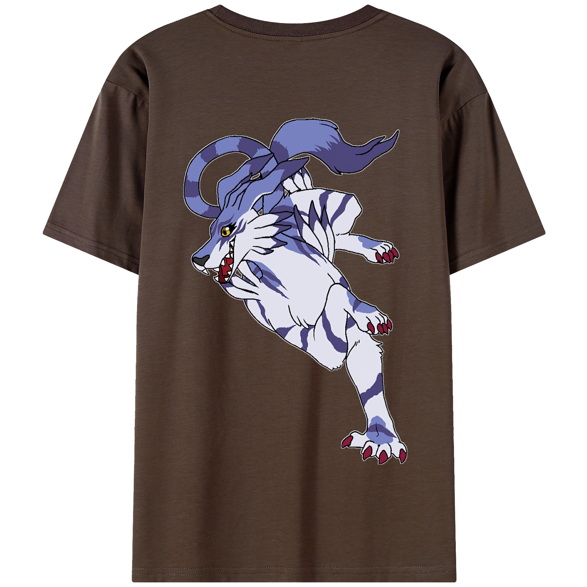 （画像用） Digimon デジタルモンスター/デジモン 綿100％半袖Tシャツ（背面プリント）