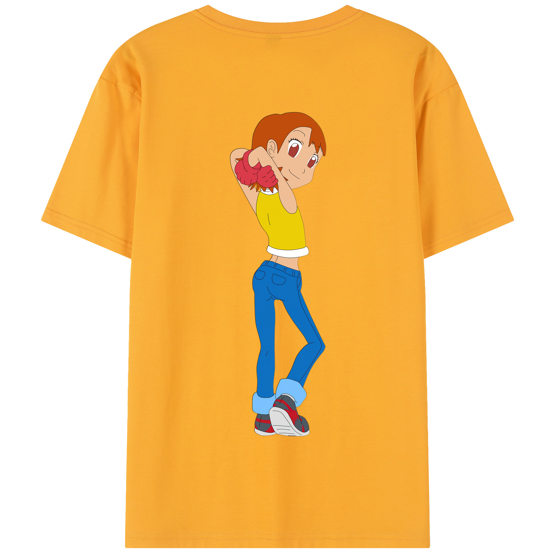 （画像用） Digimon デジタルモンスター/デジモン 綿100％半袖Tシャツ（背面プリント）