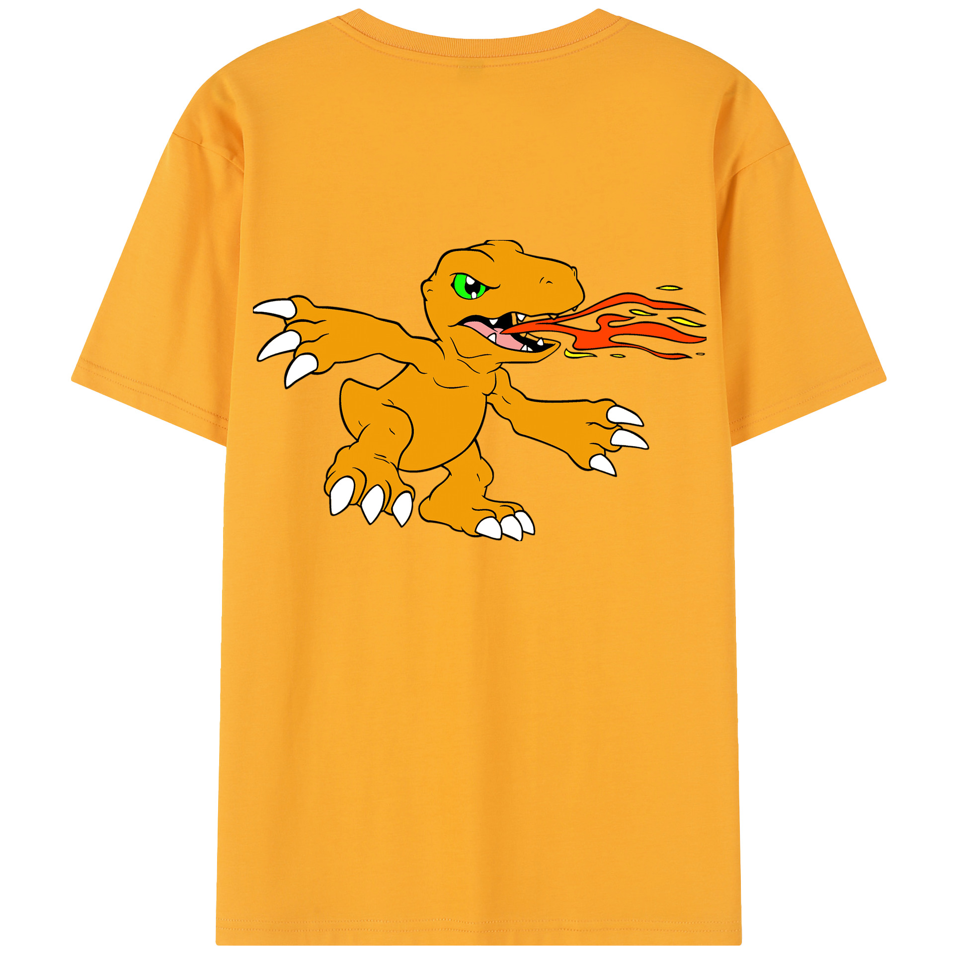 （画像用） Digimon デジタルモンスター/デジモン 綿100％半袖Tシャツ（背面プリント）