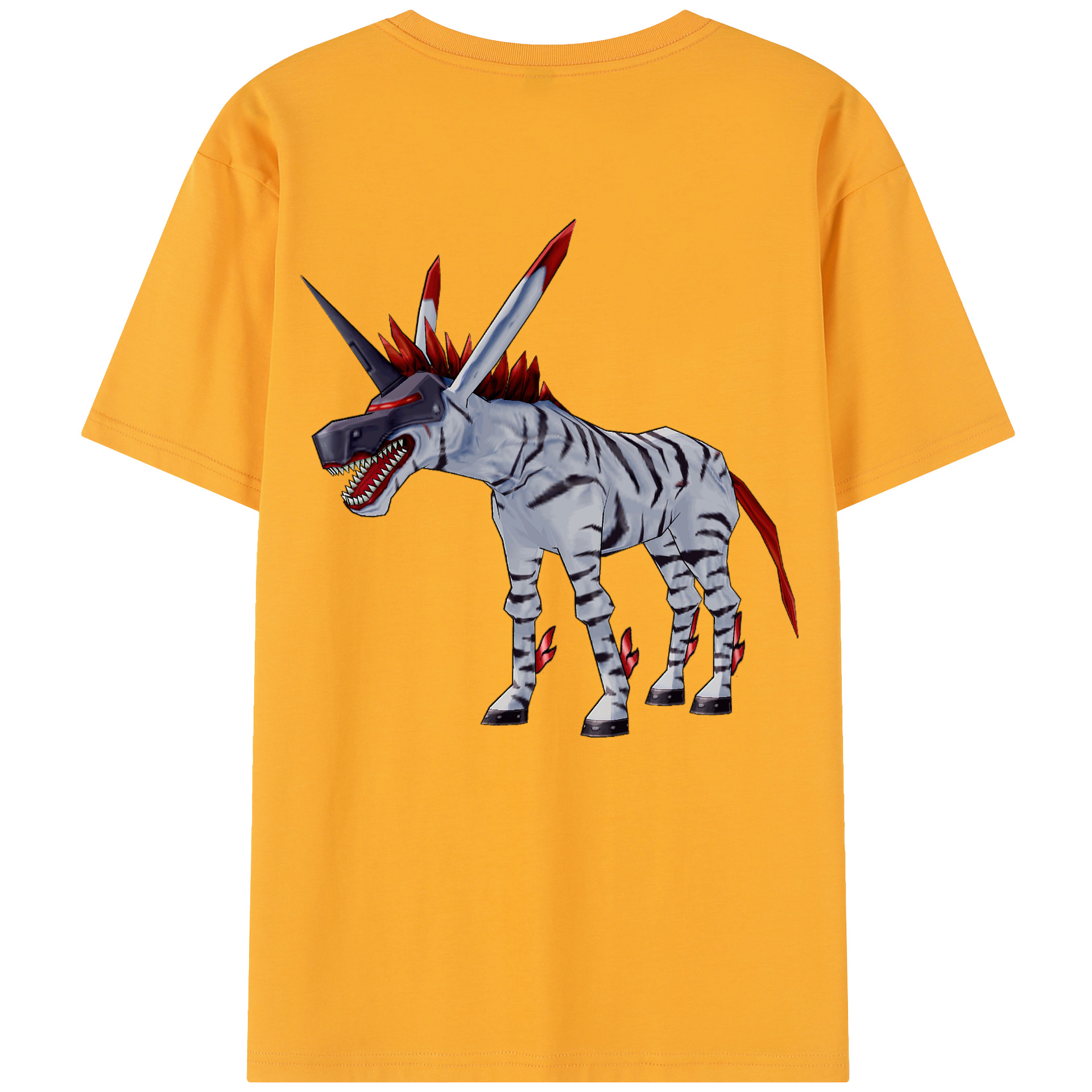（画像用） Digimon デジタルモンスター/デジモン 綿100％半袖Tシャツ（背面プリント）
