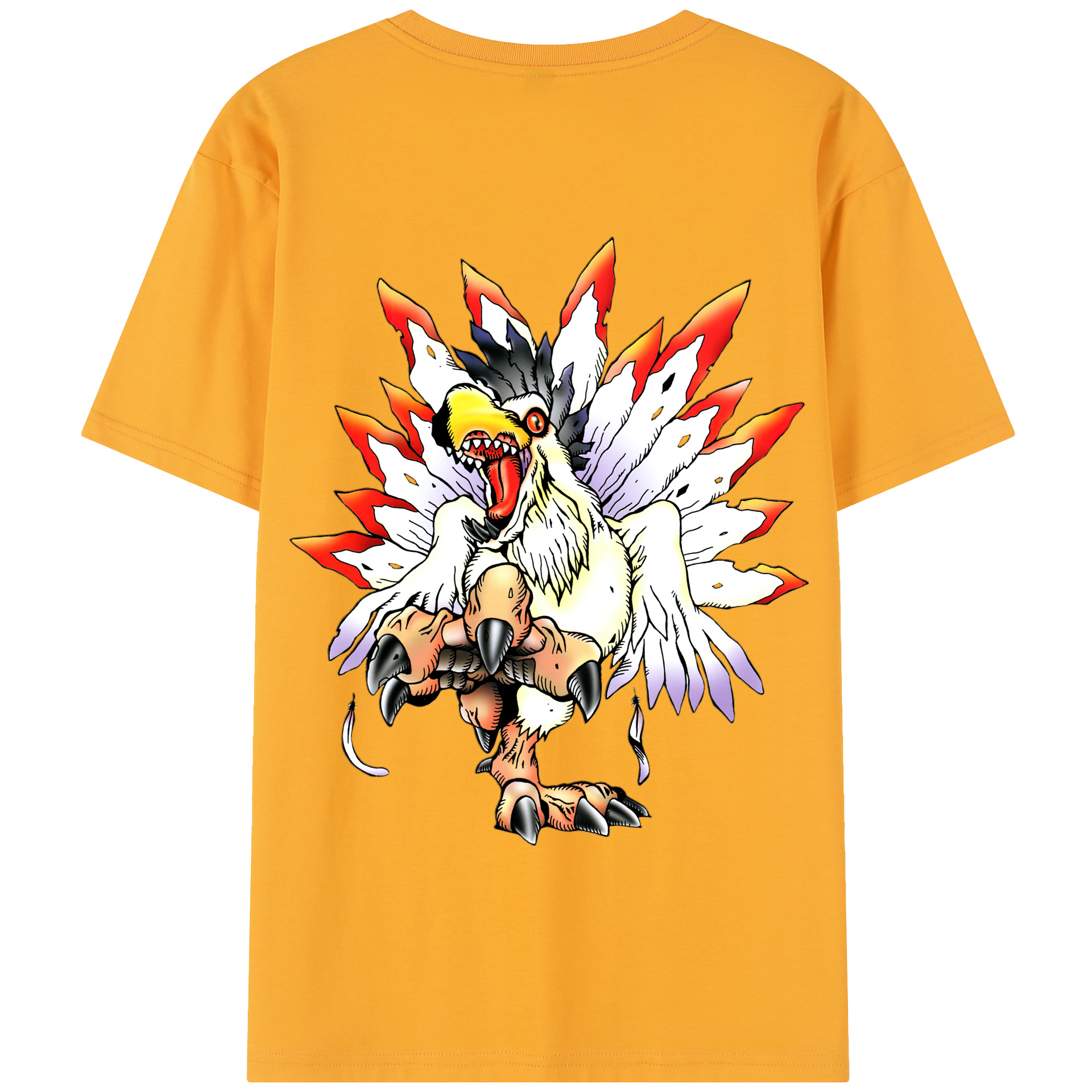 （画像用） Digimon デジタルモンスター/デジモン 綿100％半袖Tシャツ（背面プリント）