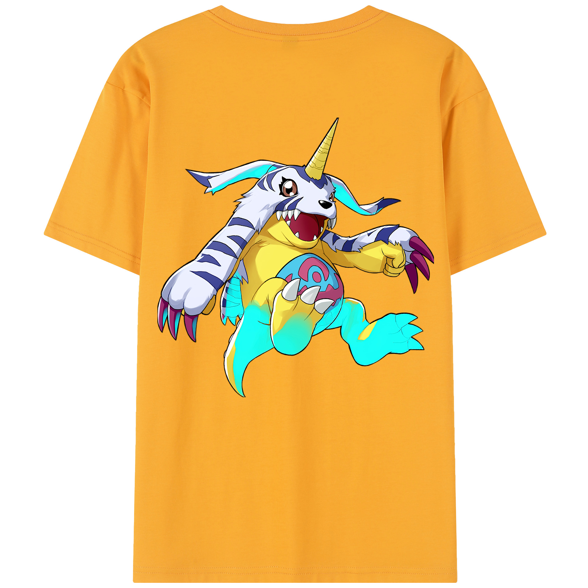 （画像用） Digimon デジタルモンスター/デジモン 綿100％半袖Tシャツ（背面プリント）
