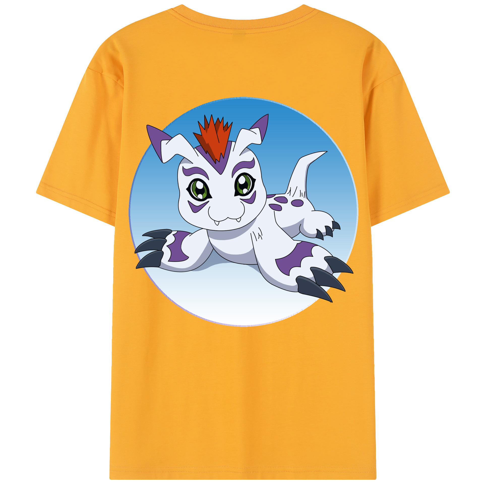 （画像用） Digimon デジタルモンスター/デジモン 綿100％半袖Tシャツ（背面プリント）