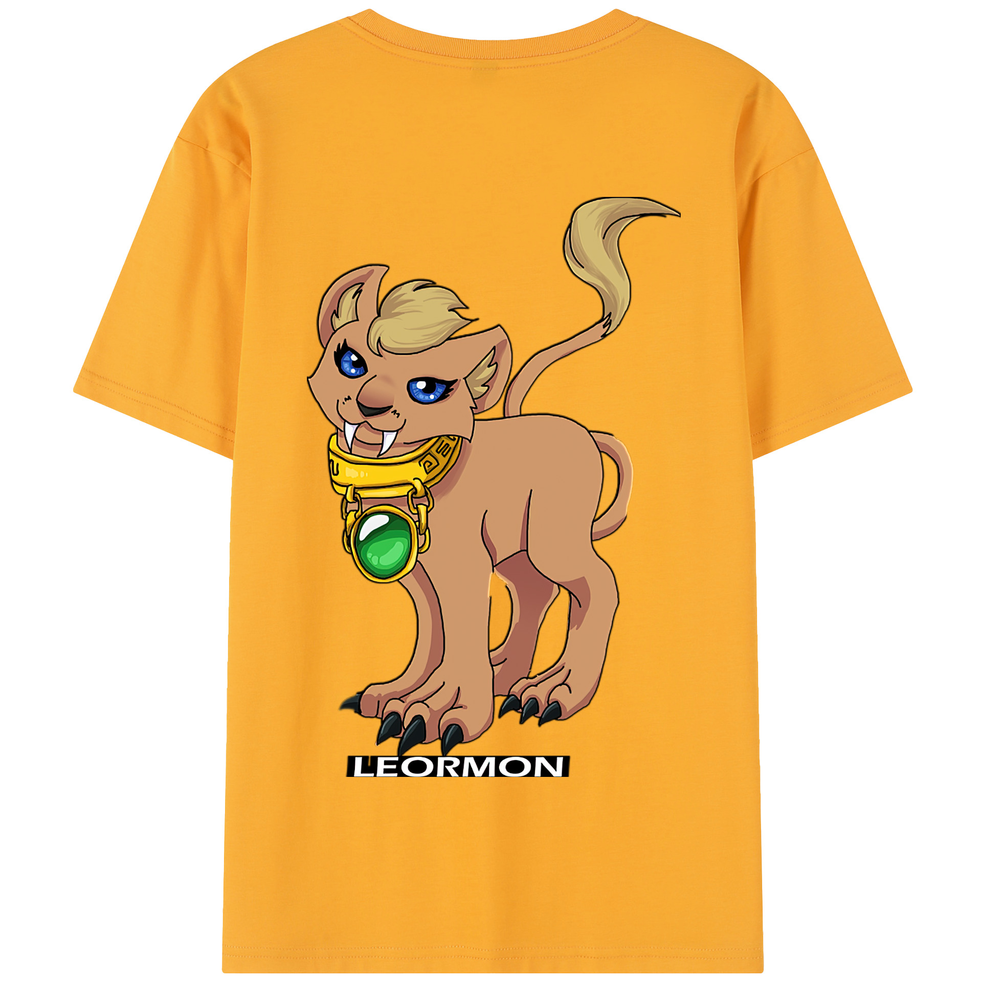 （画像用） Digimon デジタルモンスター/デジモン 綿100％半袖Tシャツ（背面プリント）