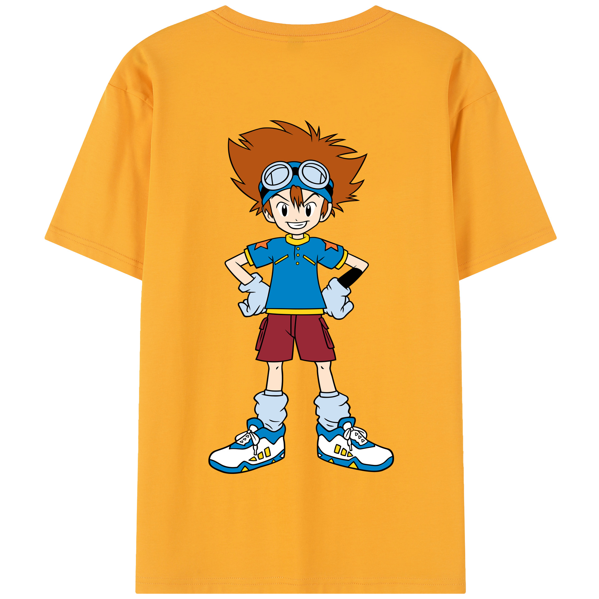 （画像用） Digimon デジタルモンスター/デジモン 綿100％半袖Tシャツ（背面プリント）