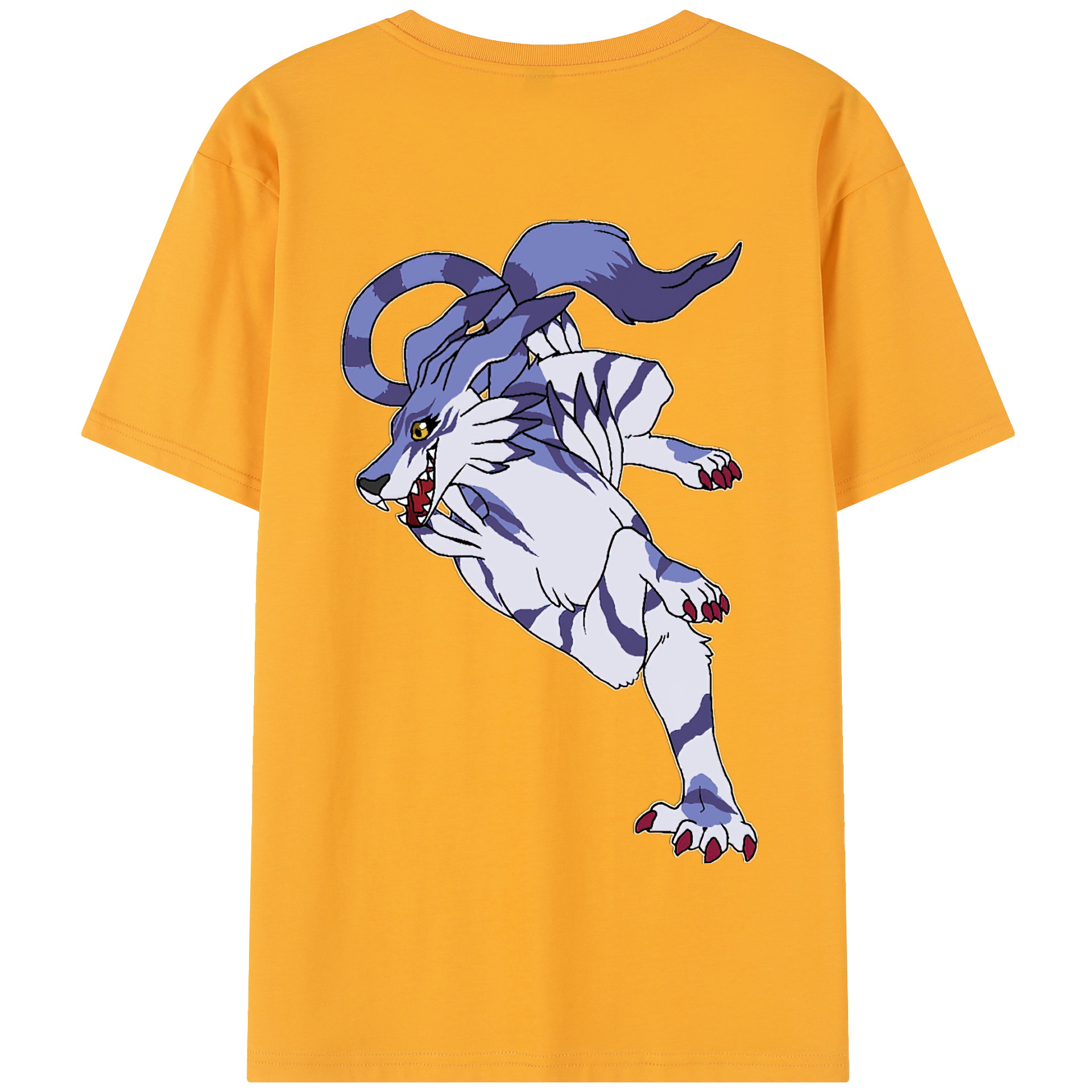 （画像用） Digimon デジタルモンスター/デジモン 綿100％半袖Tシャツ（背面プリント）