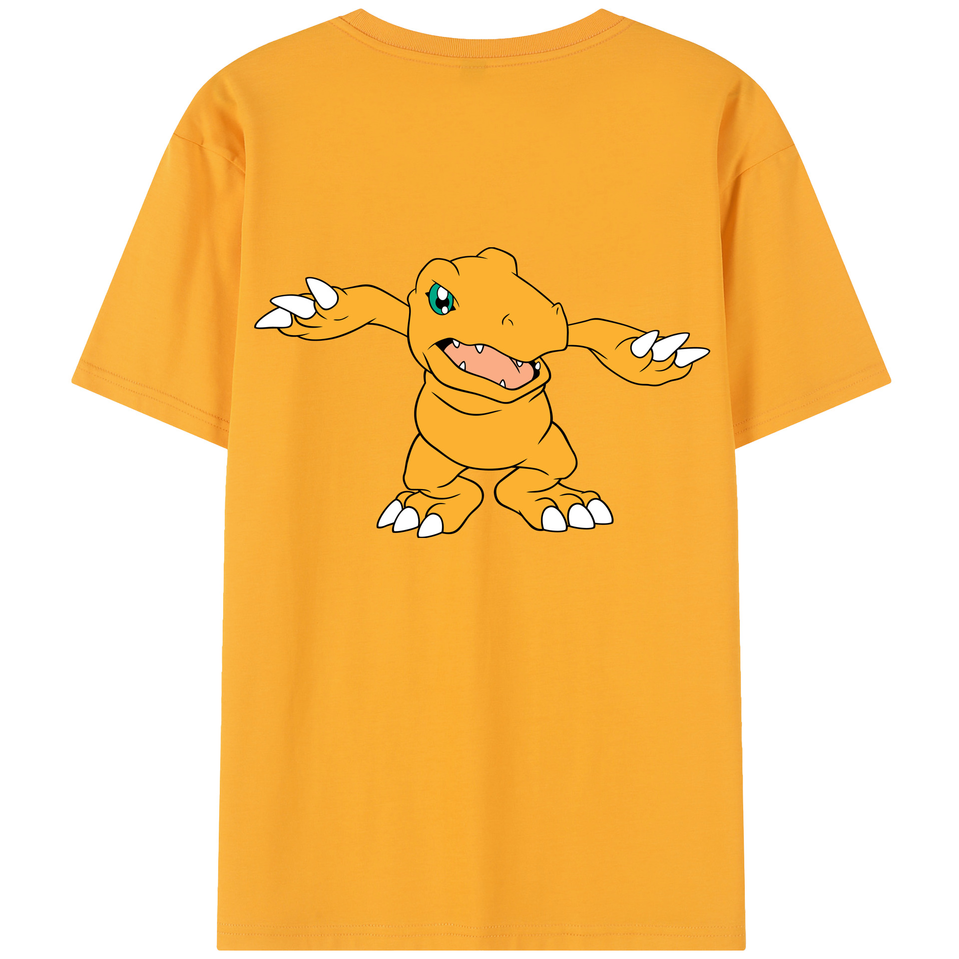 （画像用） Digimon デジタルモンスター/デジモン 綿100％半袖Tシャツ（背面プリント）