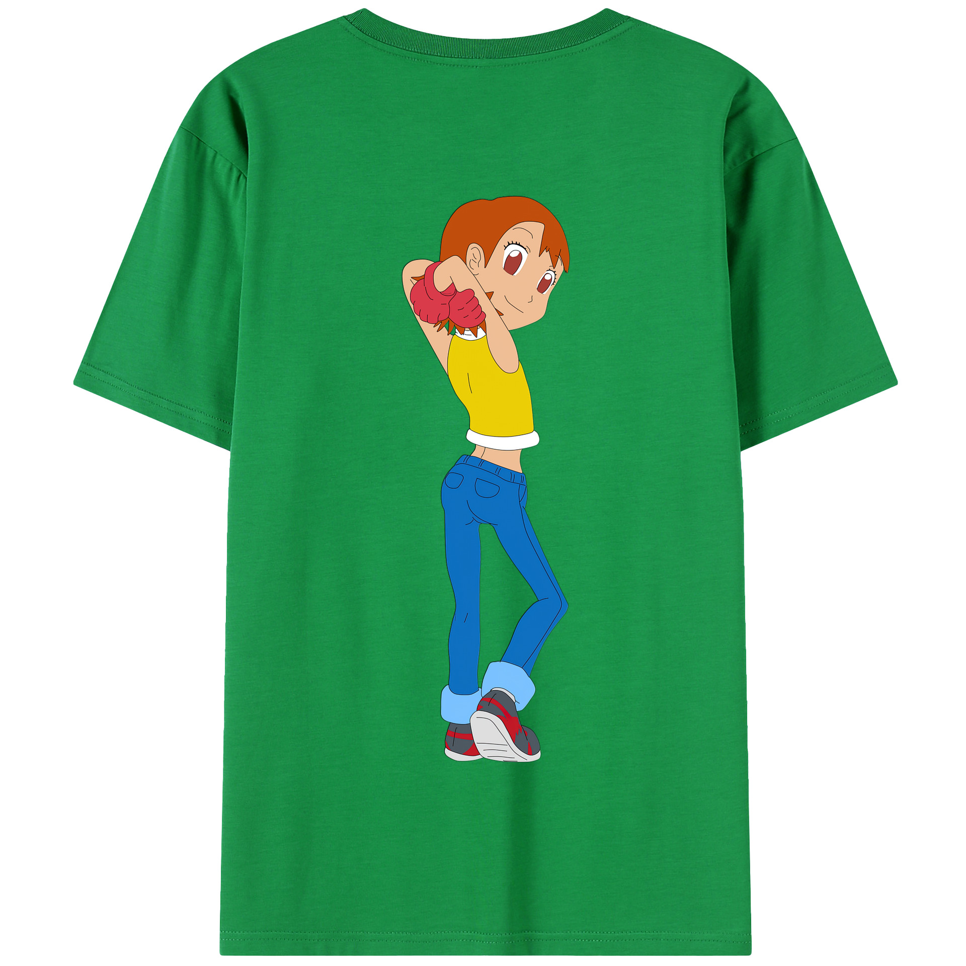 （画像用） Digimon デジタルモンスター/デジモン 綿100％半袖Tシャツ（背面プリント）